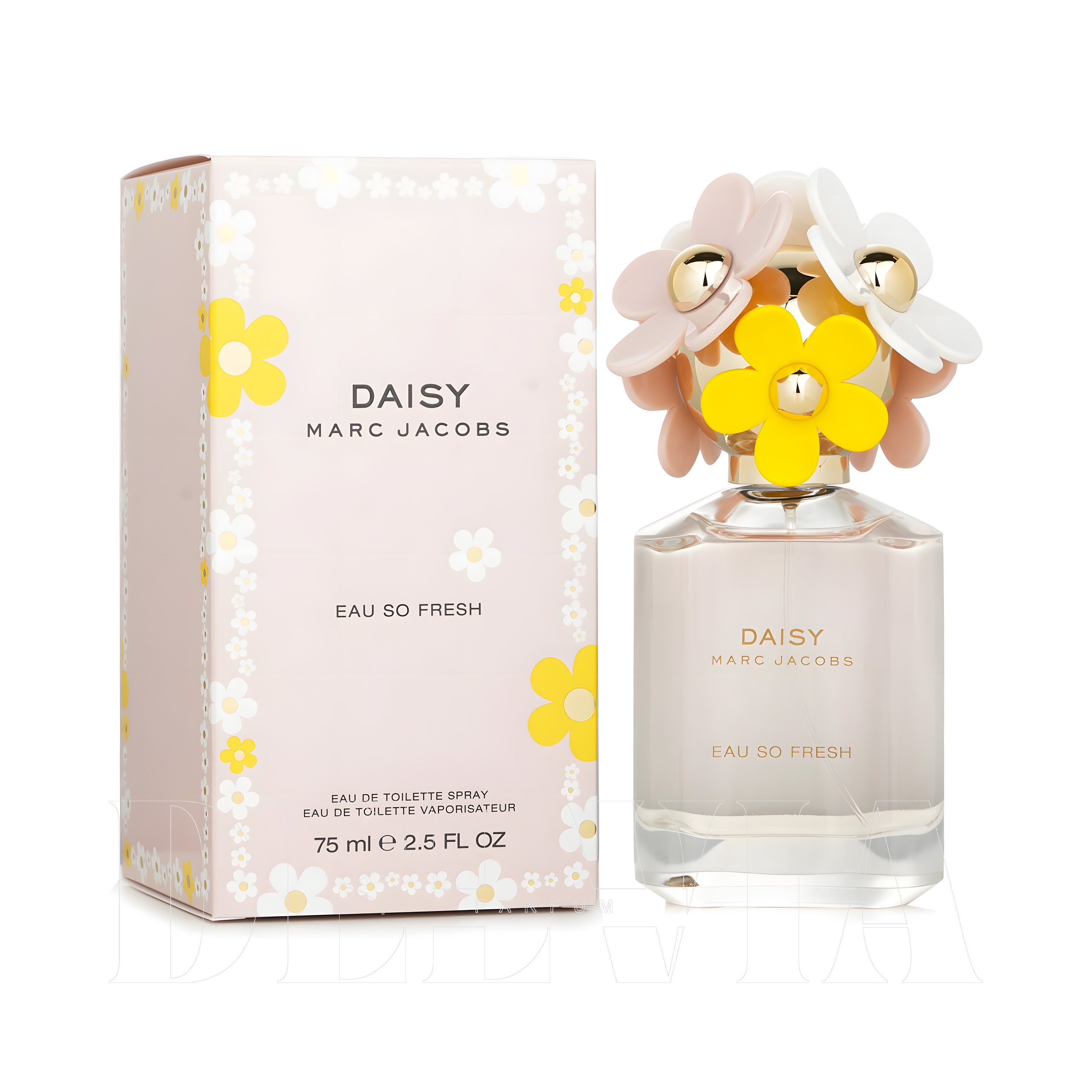 Marc Jacobs Daisy Eau So Fresh 1 ml dekant parfüm — kutu ve şişe görseli