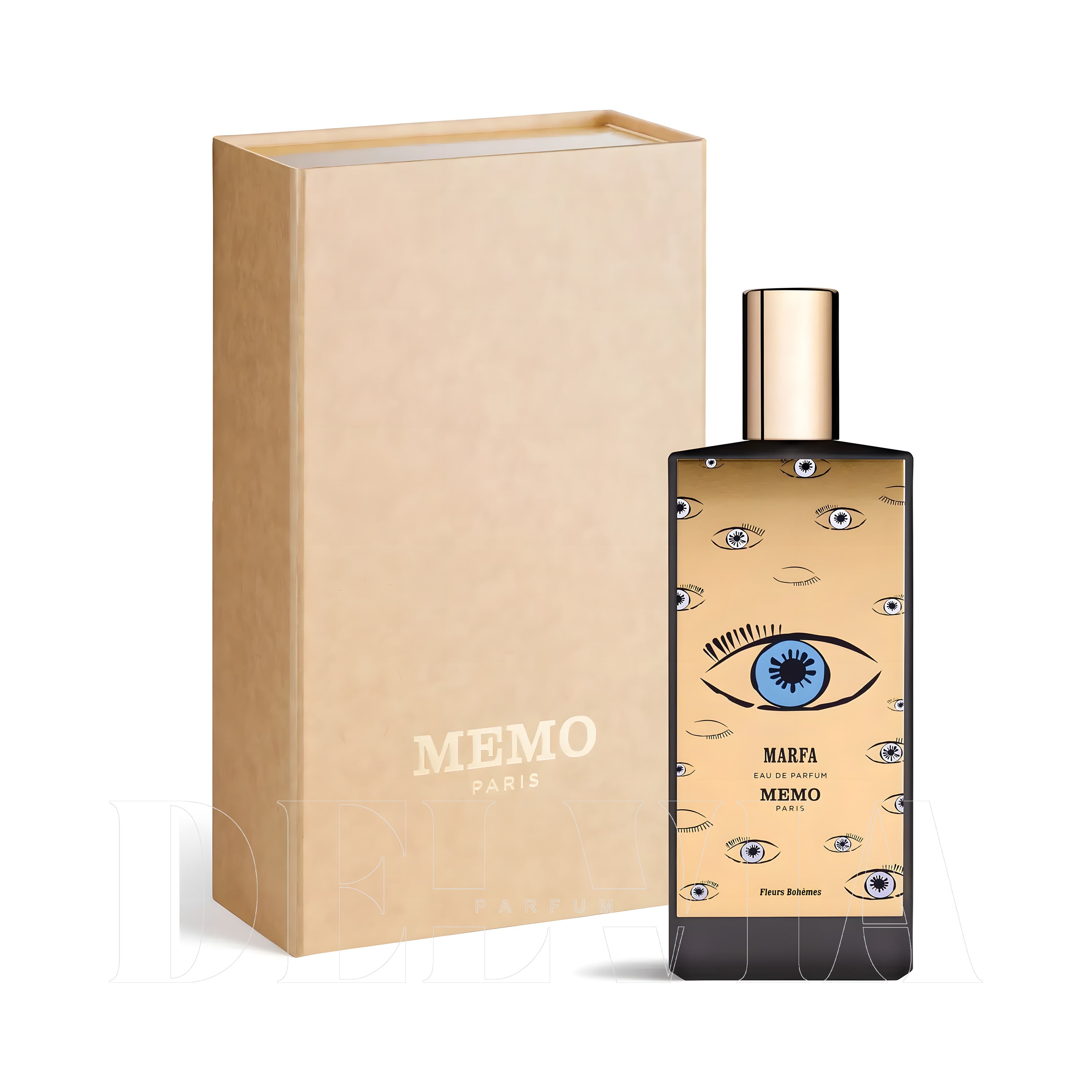 Memo Marfa Katı Parfum — kutu ve şişe görseli
