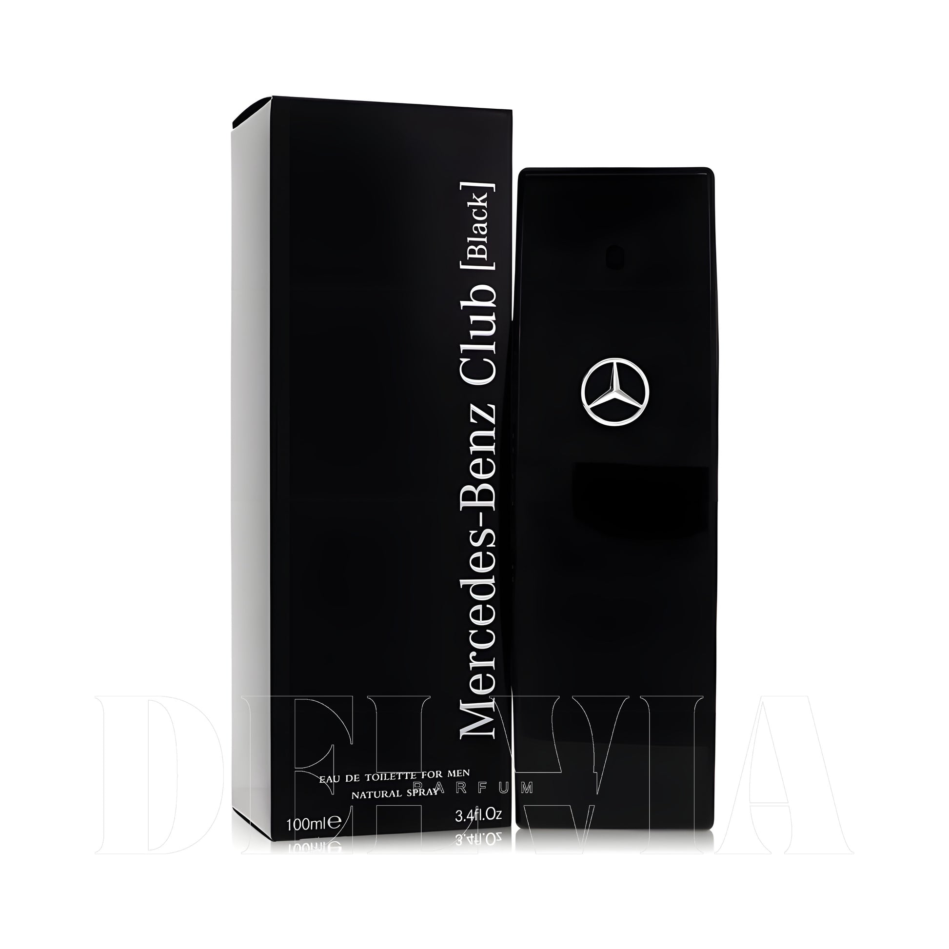 Mercedes Benz Club Black 20 ml dekant parfüm — kutu ve şişe görseli