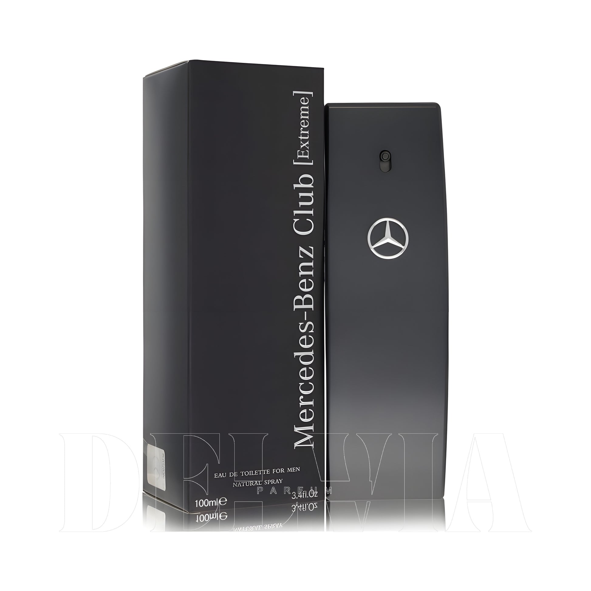 Mercedes Benz Club Extreme 8 ml dekant parfüm — kutu ve şişe görseli
