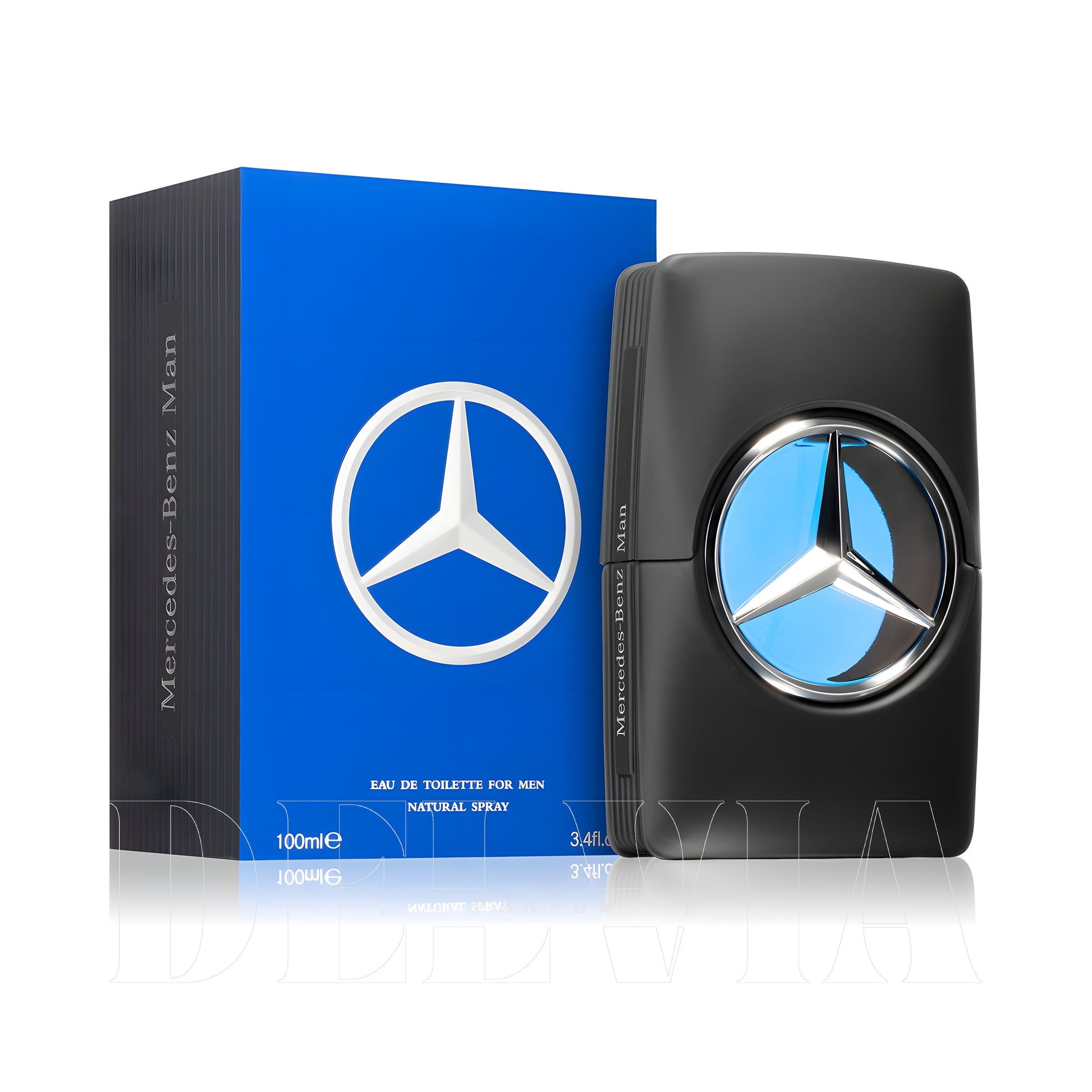 Mercedes Benz Man 2 ml dekant parfüm — kutu ve şişe görseli