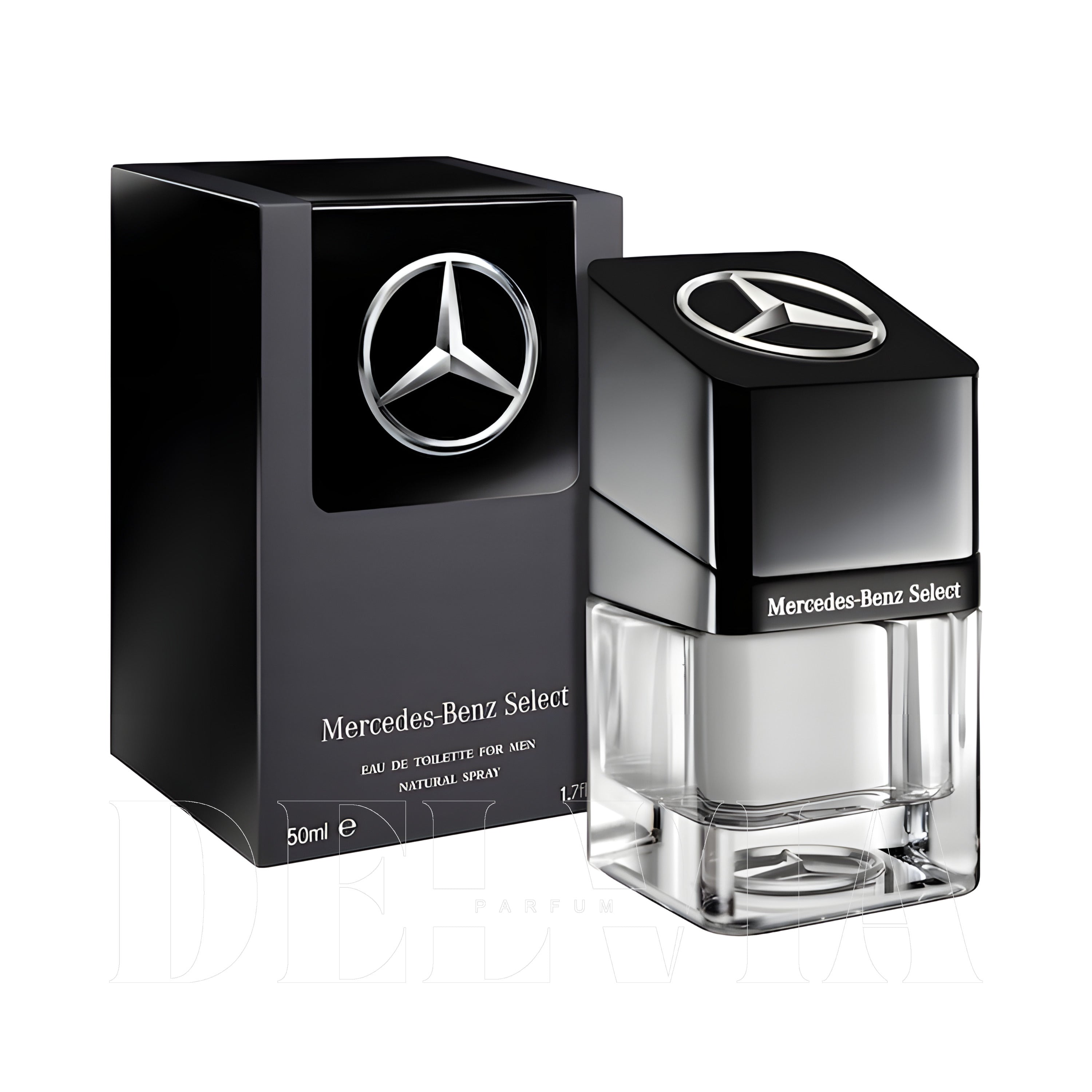 Mercedes Benz Parfums Select 8 ml dekant parfüm — kutu ve şişe görseli
