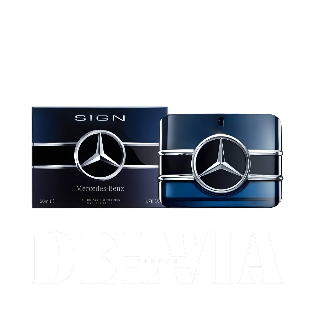 Mercedes Benz Parfums Sign 2 ml dekant parfüm — kutu ve şişe görseli