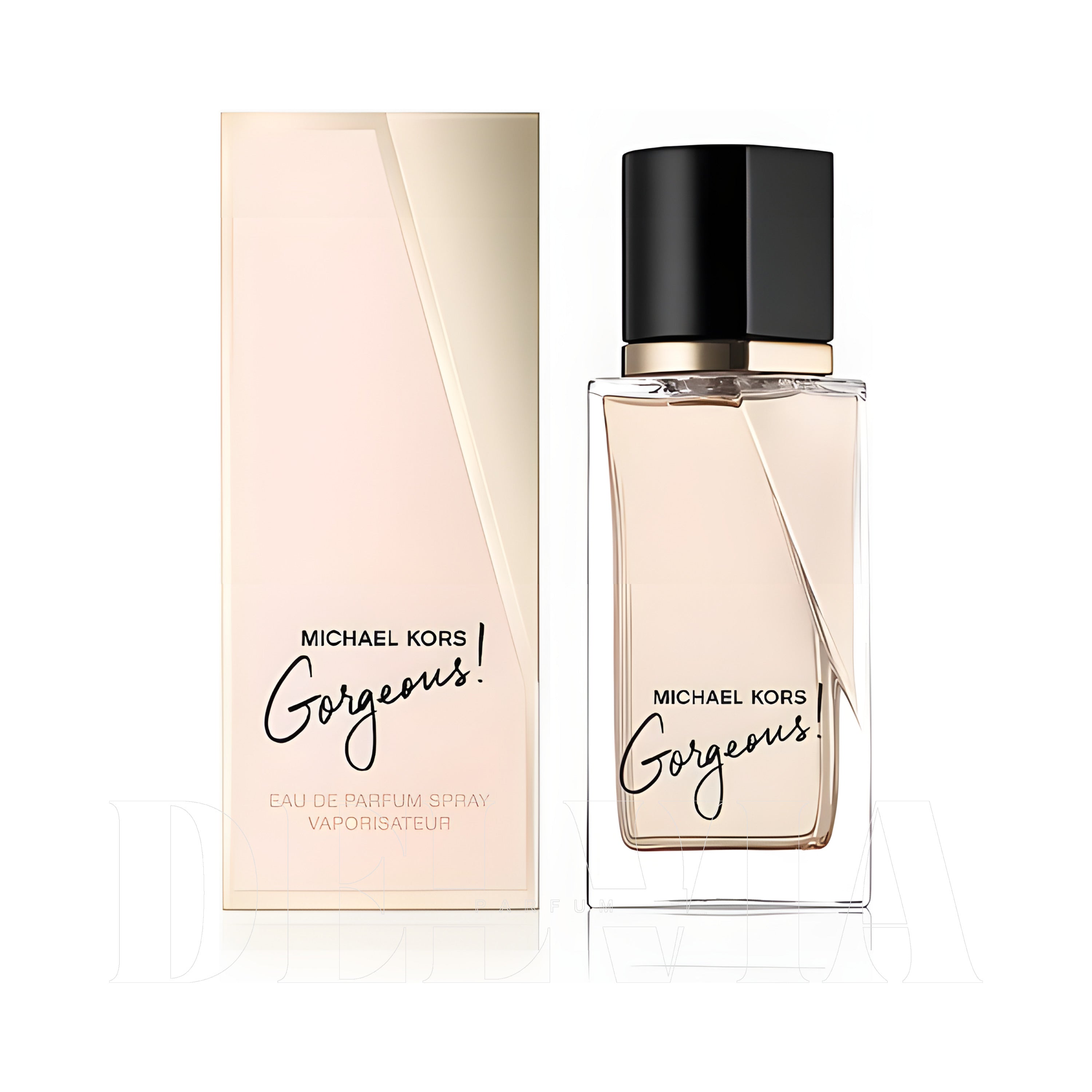 Michael Kors Gorgeous 8 ml dekant parfüm — kutu ve şişe görseli