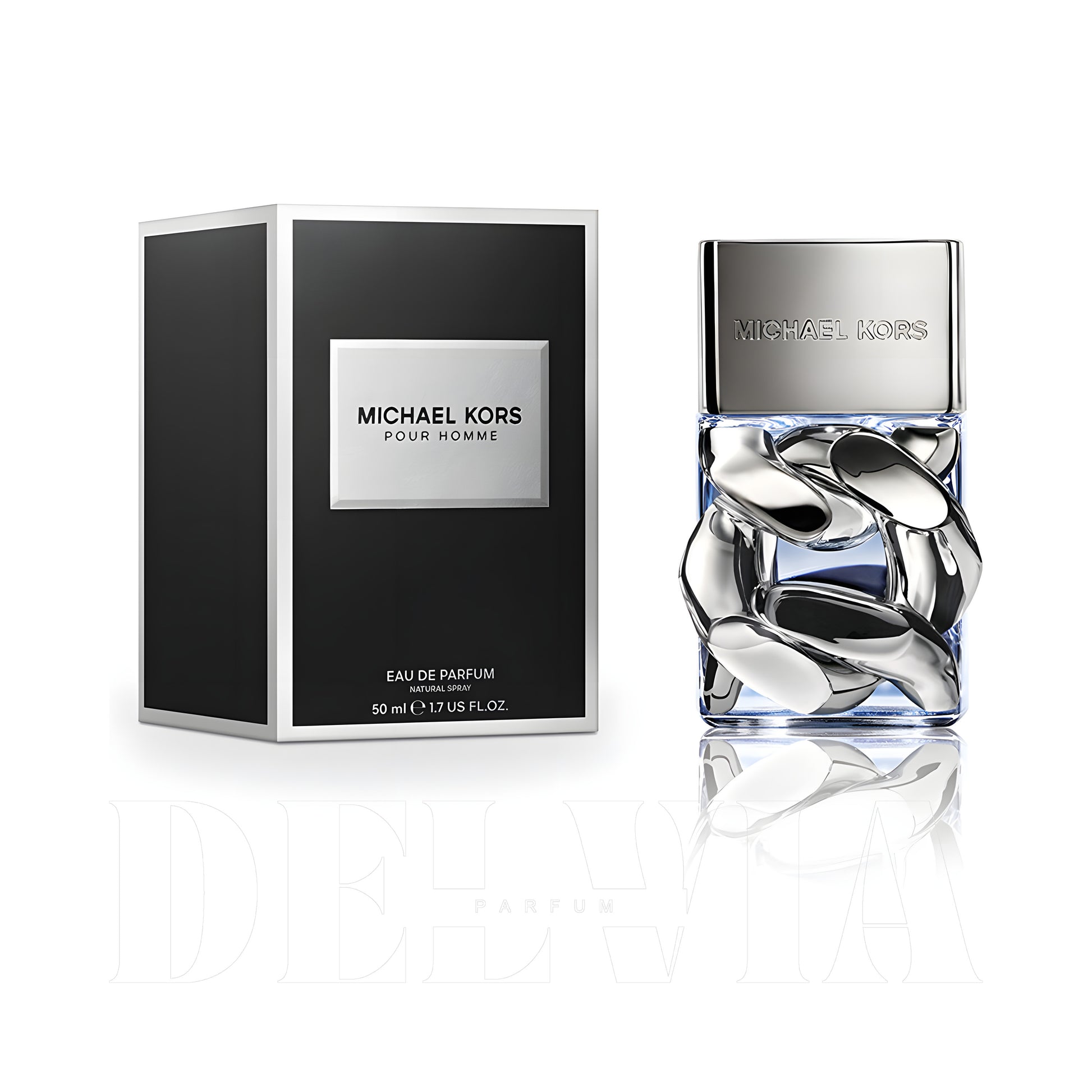 Michael Kors Pour Homme 1 ml dekant parfüm — kutu ve şişe görseli