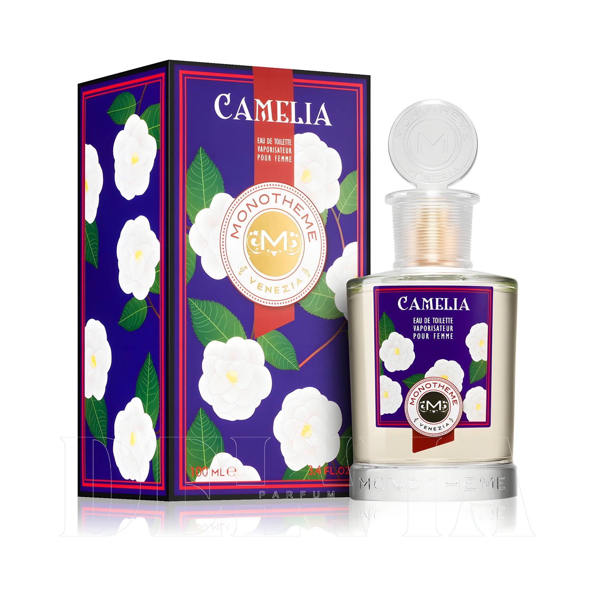 Monotheme Classic Camelia Pour Femme 30 ml dekant parfüm — kutu ve şişe görseli
