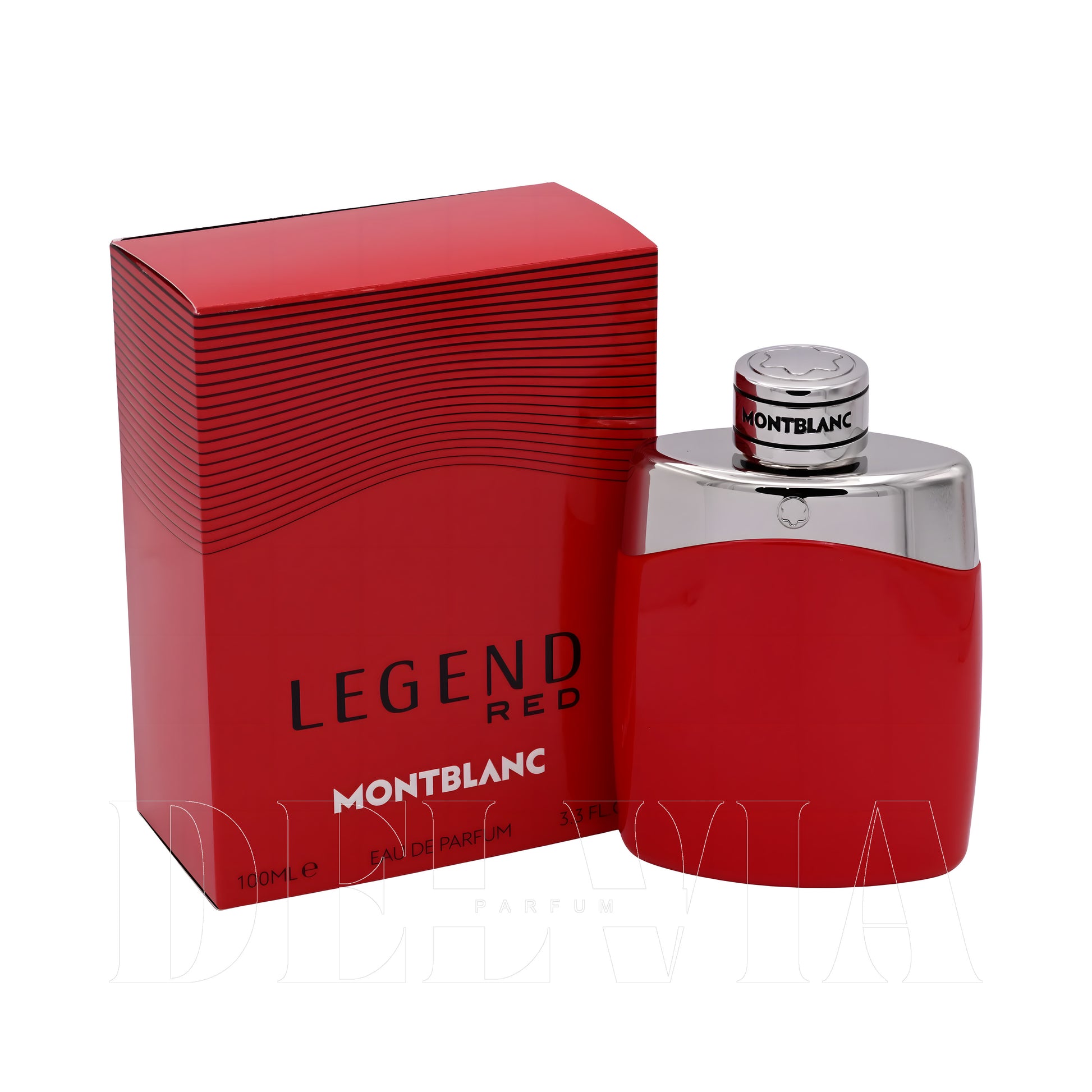 Mont Blanc Legend Red 2 ml dekant parfüm — kutu ve şişe görseli
