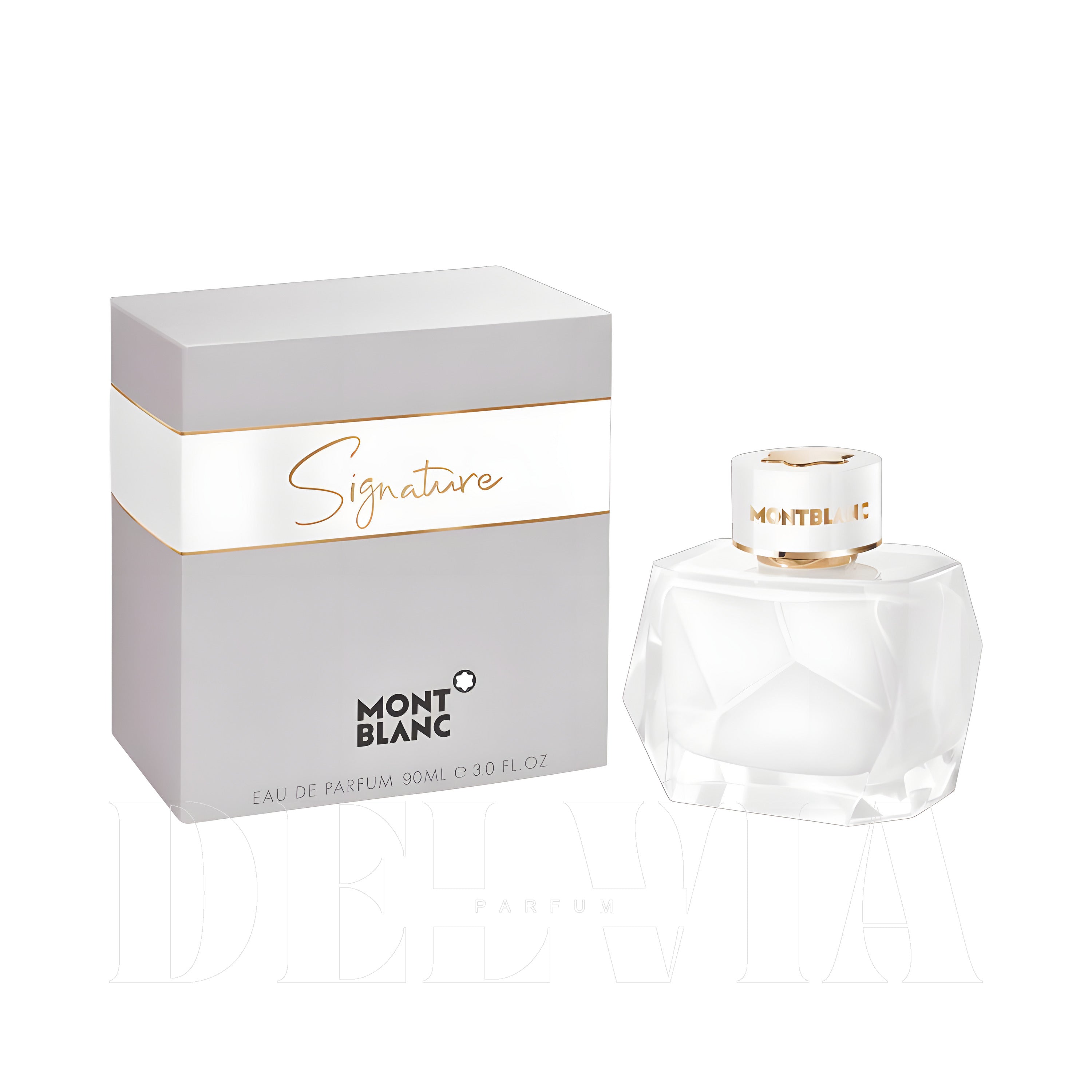 Mont Blanc Signature 15 ml dekant parfüm — kutu ve şişe görseli