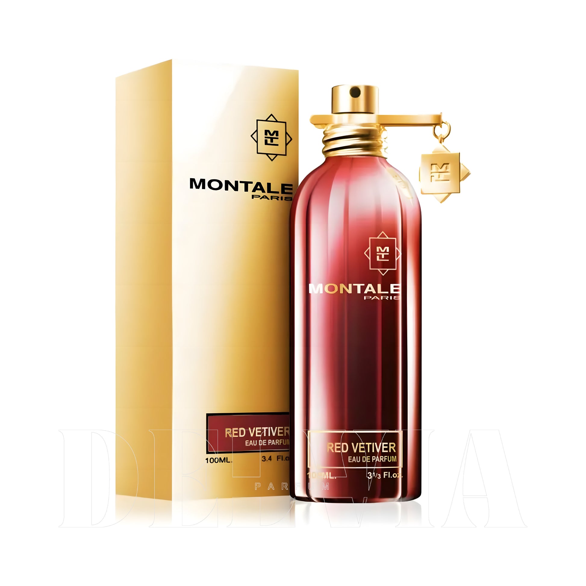 Montale Red Vetiver Kokulu Sabun — kutu ve şişe görseli