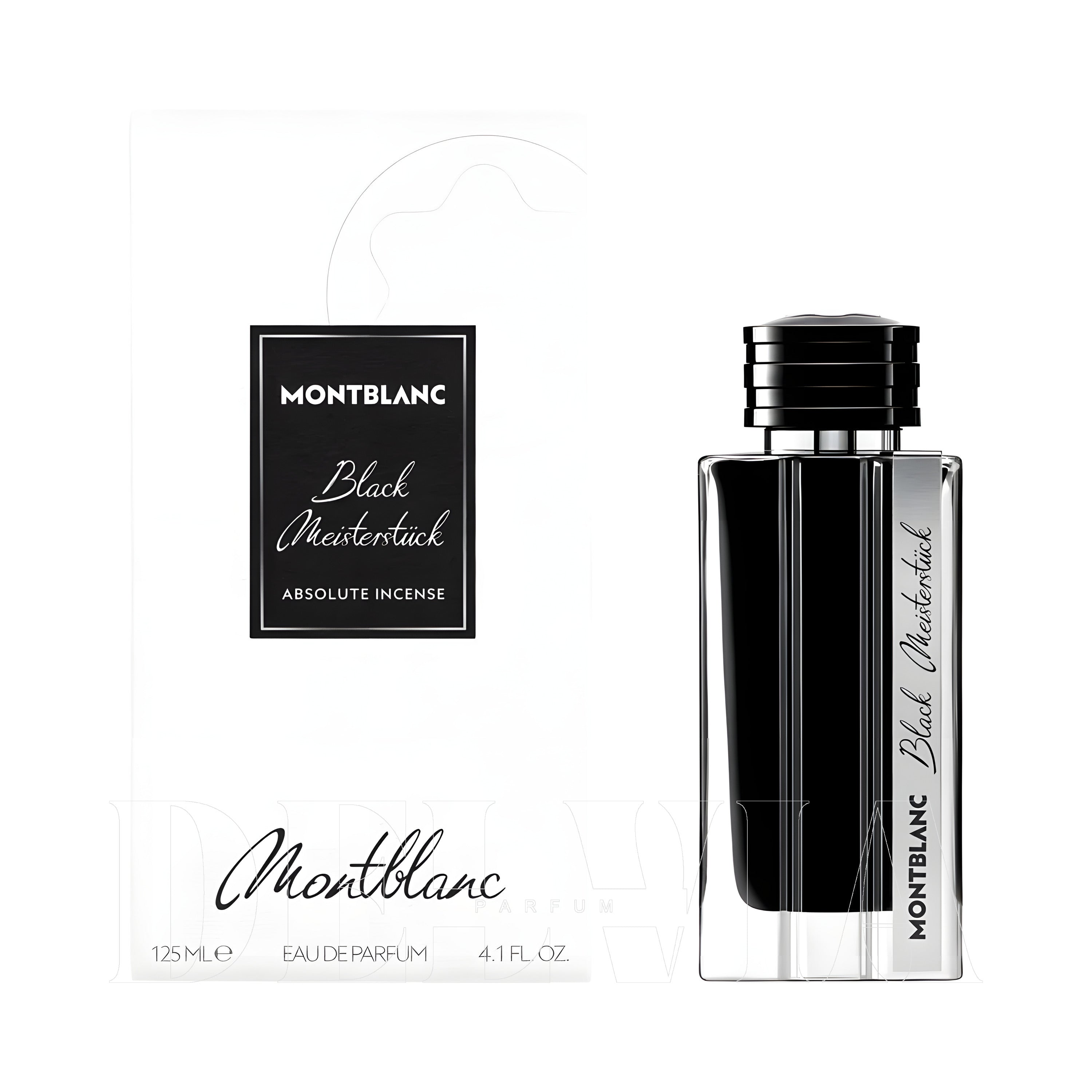 Montblanc Black Meisterstuck 20 Ml dekant parfüm Parfum — kutu ve şişe görseli