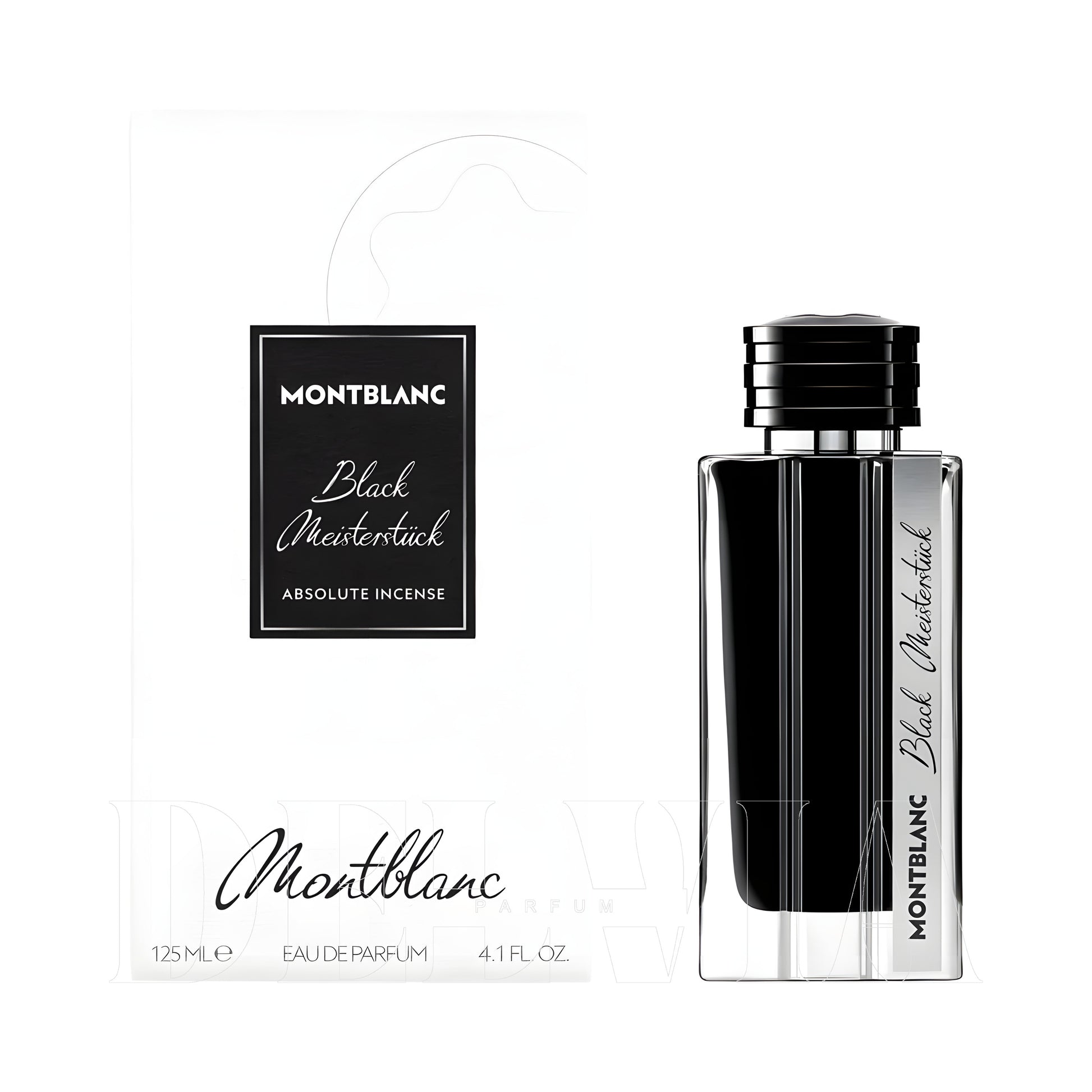 Montblanc Black Meisterstuck 5 Ml dekant parfüm Parfum — kutu ve şişe görseli