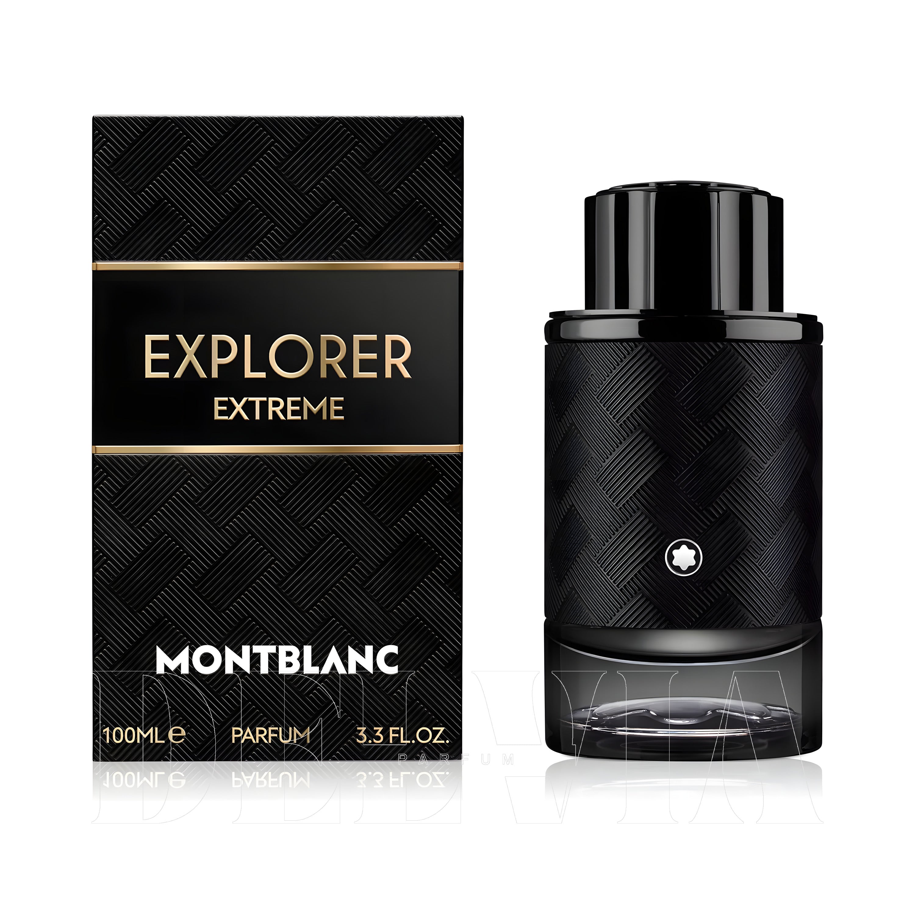 Montblanc Explorer Extreme Parfume 8 ml dekant parfüm — kutu ve şişe görseli