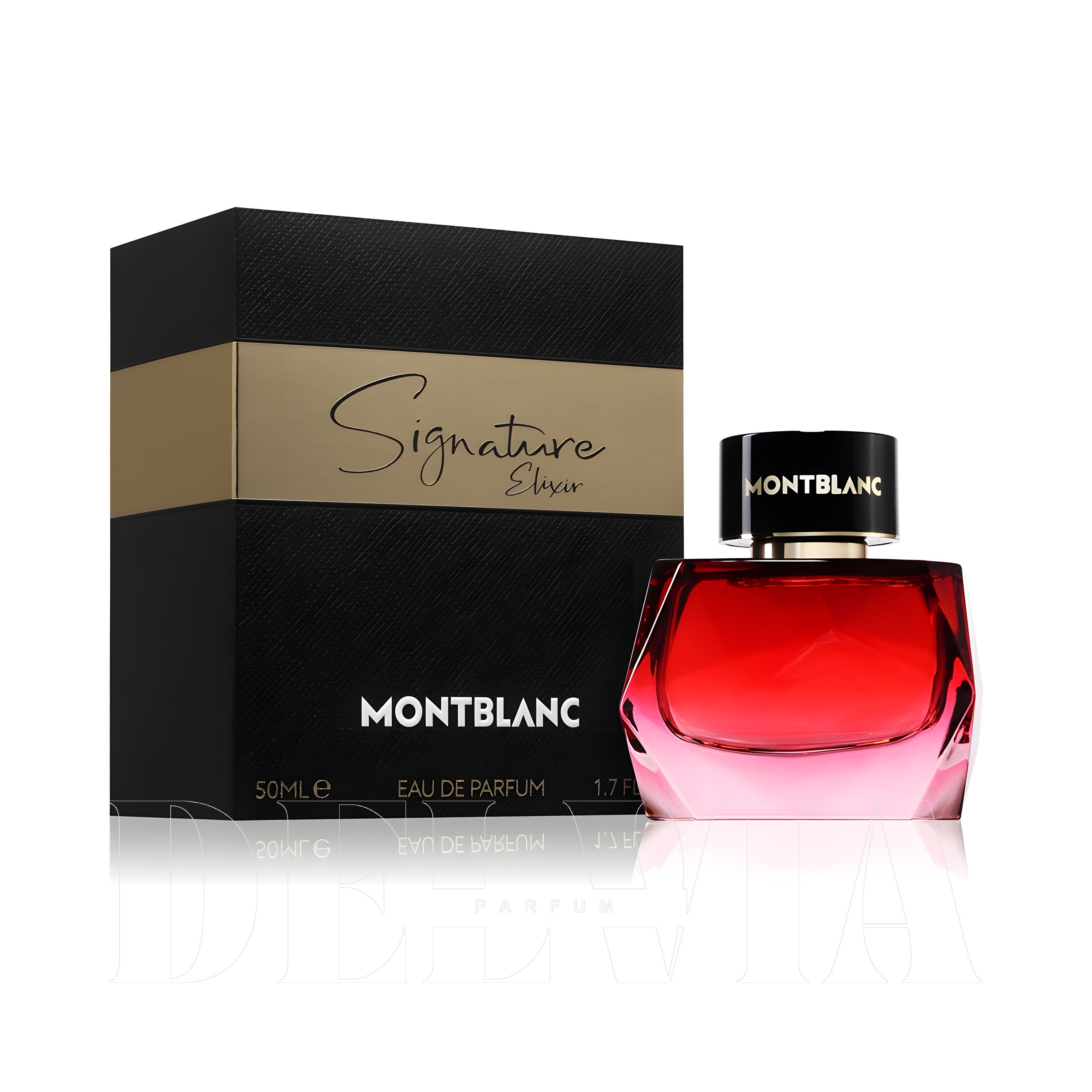 Montblanc Signature Elixir Araba Kokusu — kutu ve şişe görseli