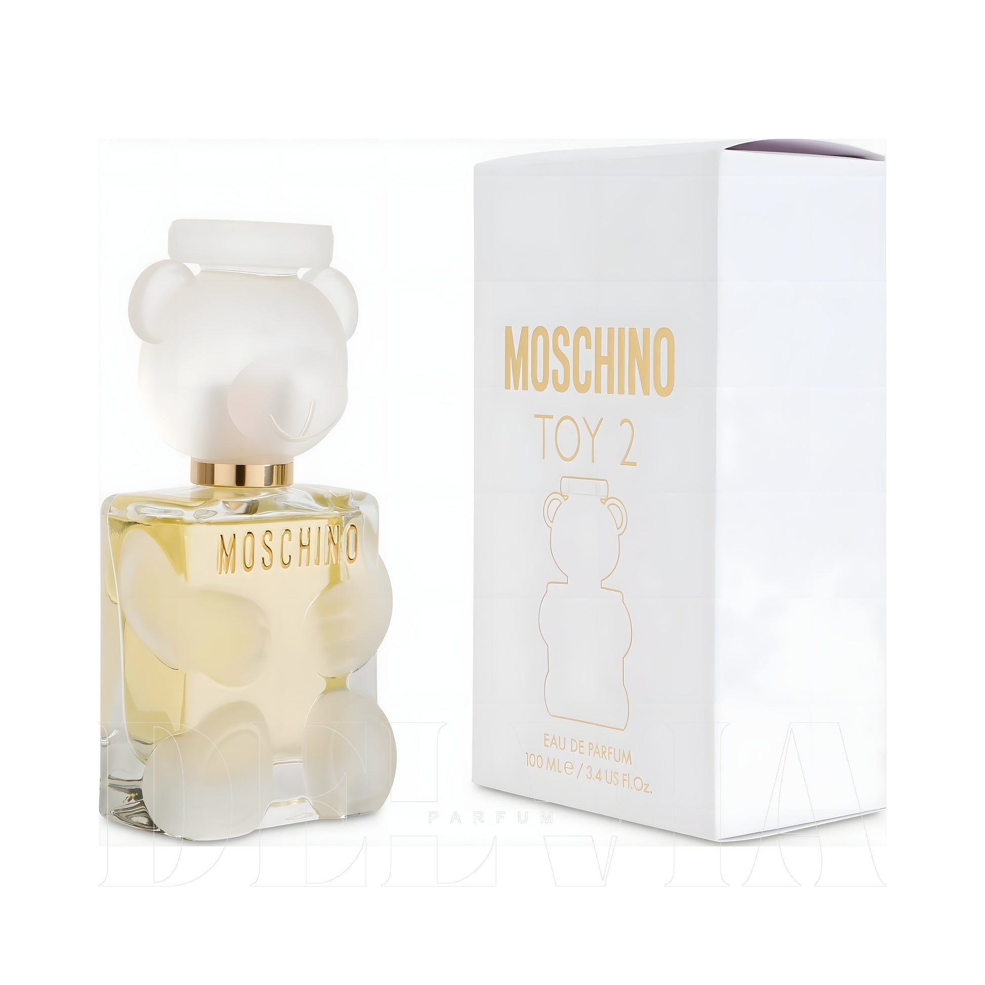 Moschino Toy 2 15 ml dekant parfüm — kutu ve şişe görseli