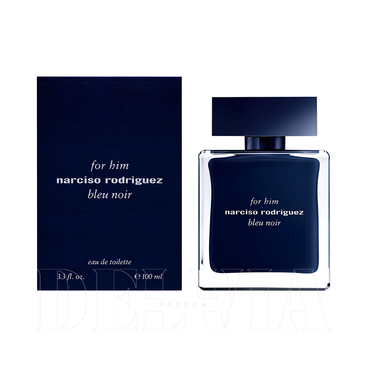 Narciso Rodriguez Bleu Noir Oda Kokusu — kutu ve şişe görseli