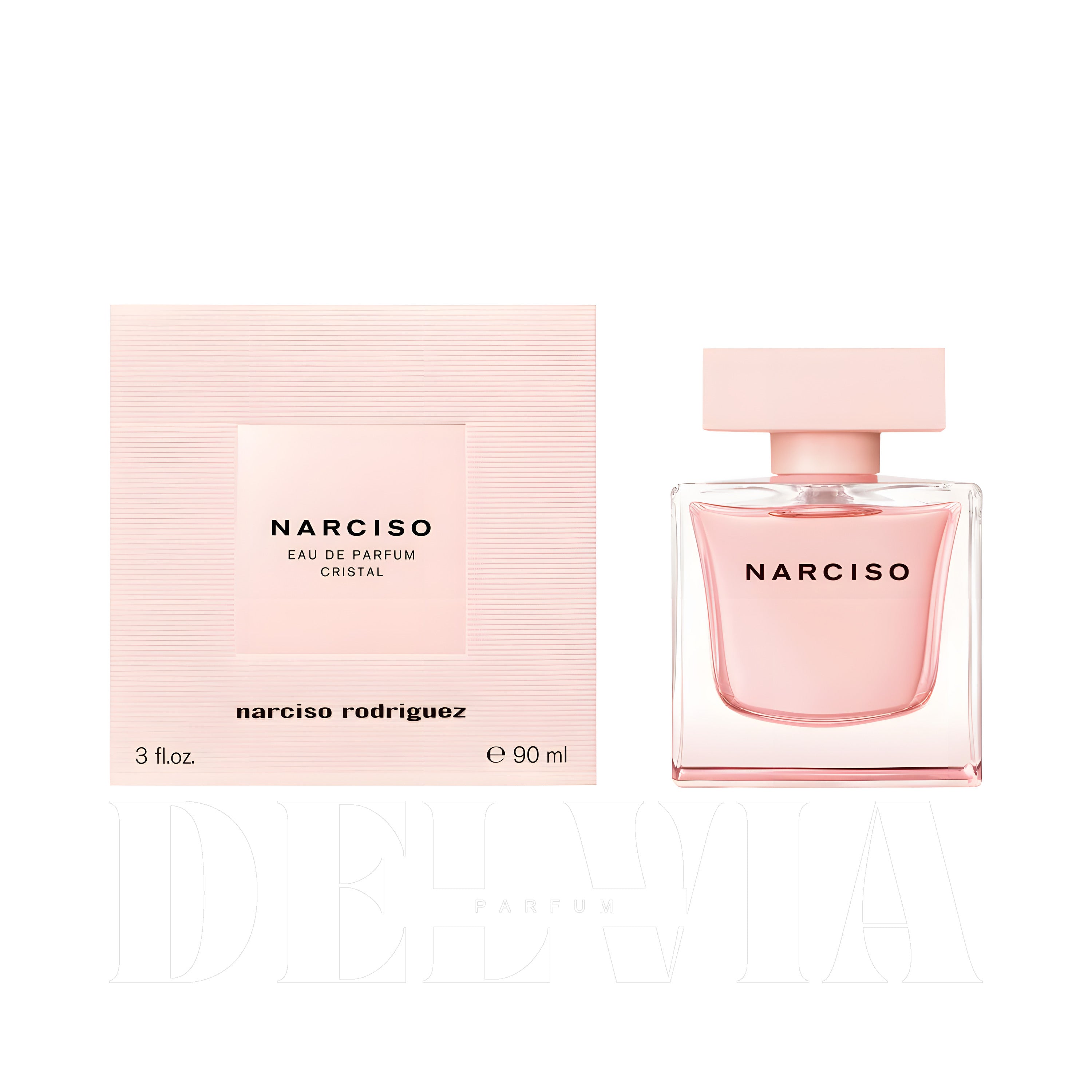 Narciso Rodriguez Cristal 20 ml dekant parfüm — kutu ve şişe görseli