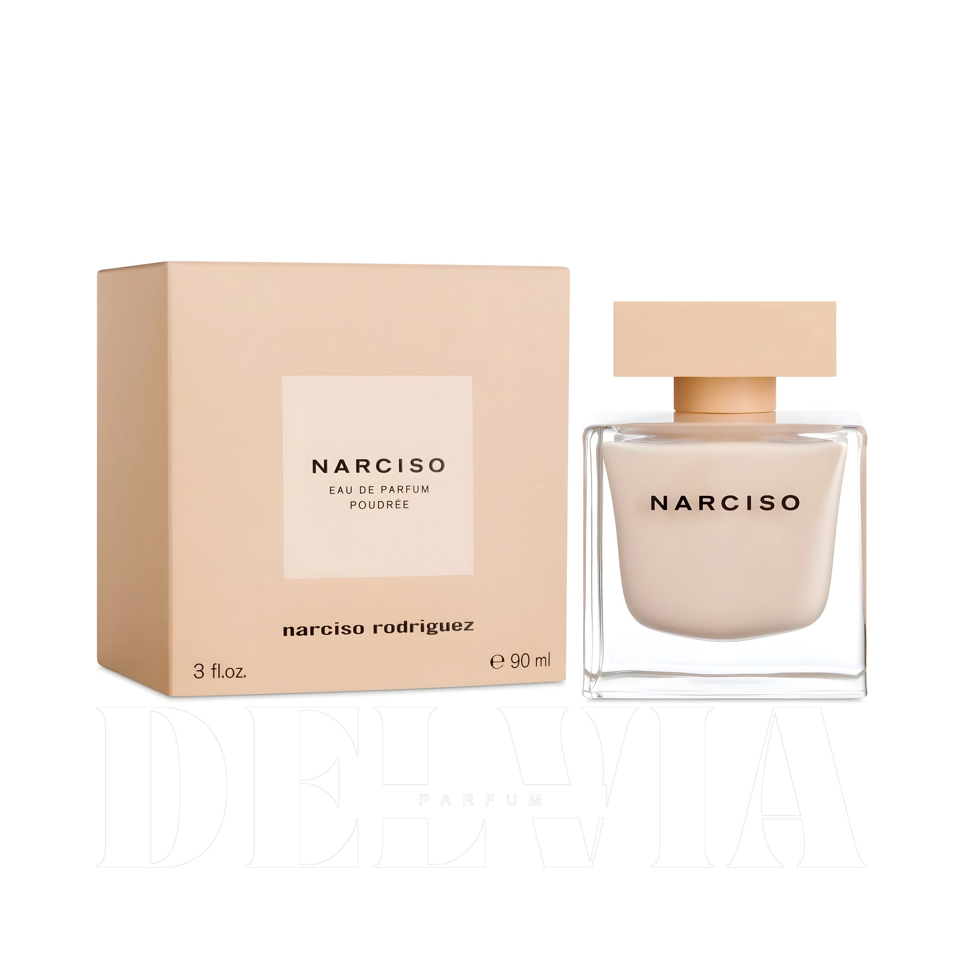 Narciso Rodriguez Eau Poudree 2 ml dekant parfüm — kutu ve şişe görseli