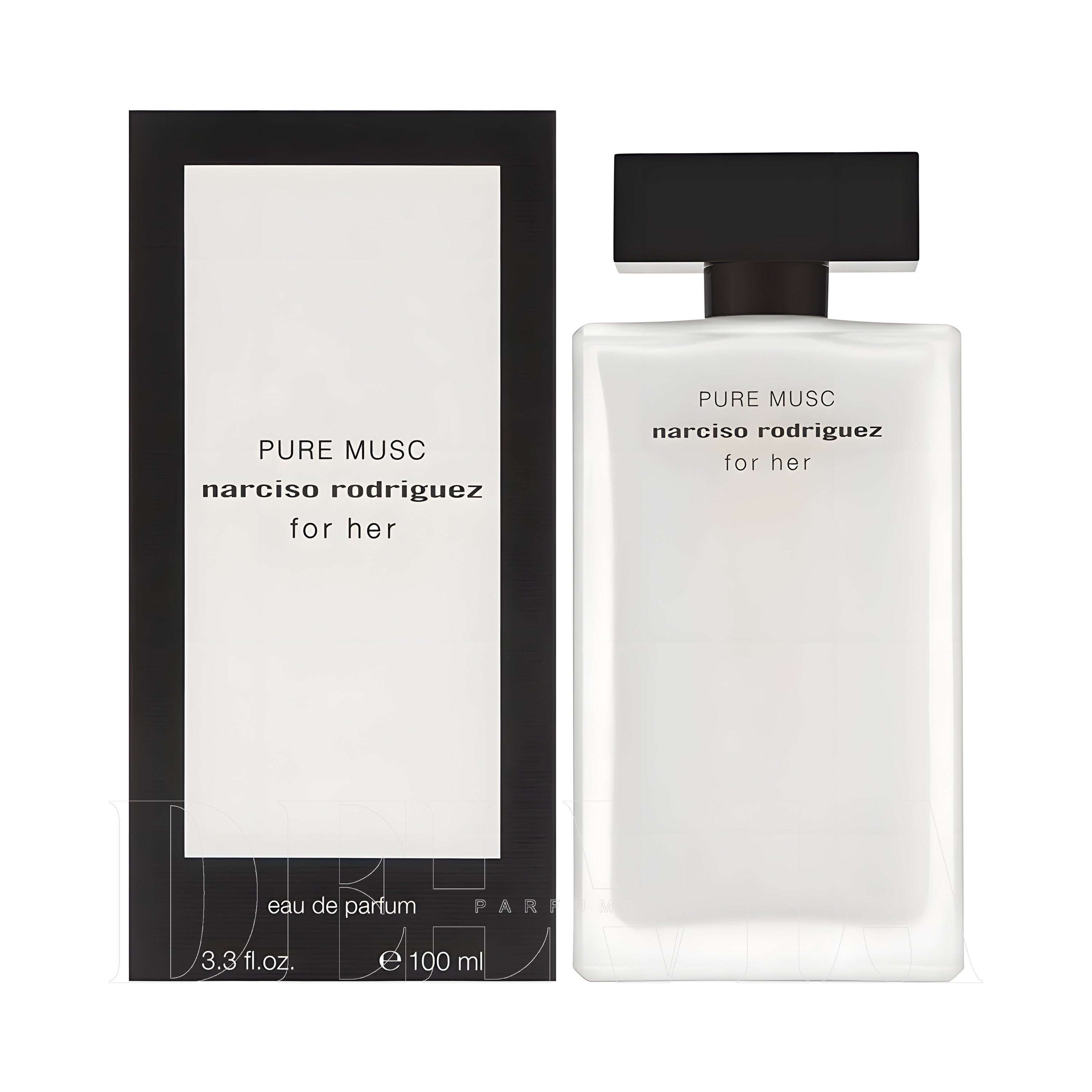 Narciso Rodriguez For Her Pure Musc Araba Kokusu — kutu ve şişe görseli