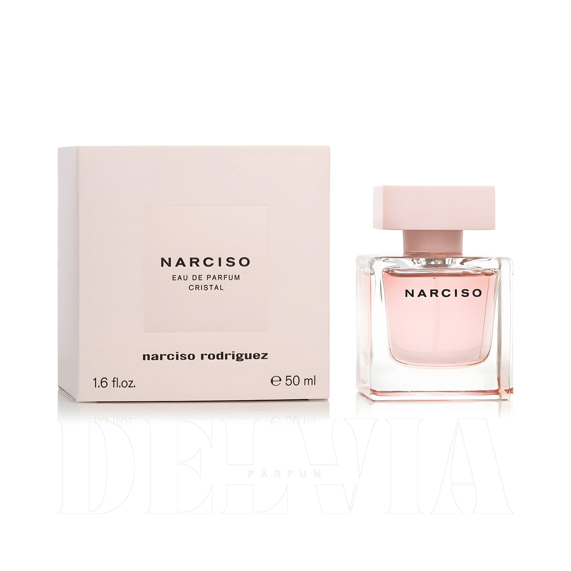 Narciso Rodriguez Narciso Cristal 1 ml dekant parfüm — kutu ve şişe görseli
