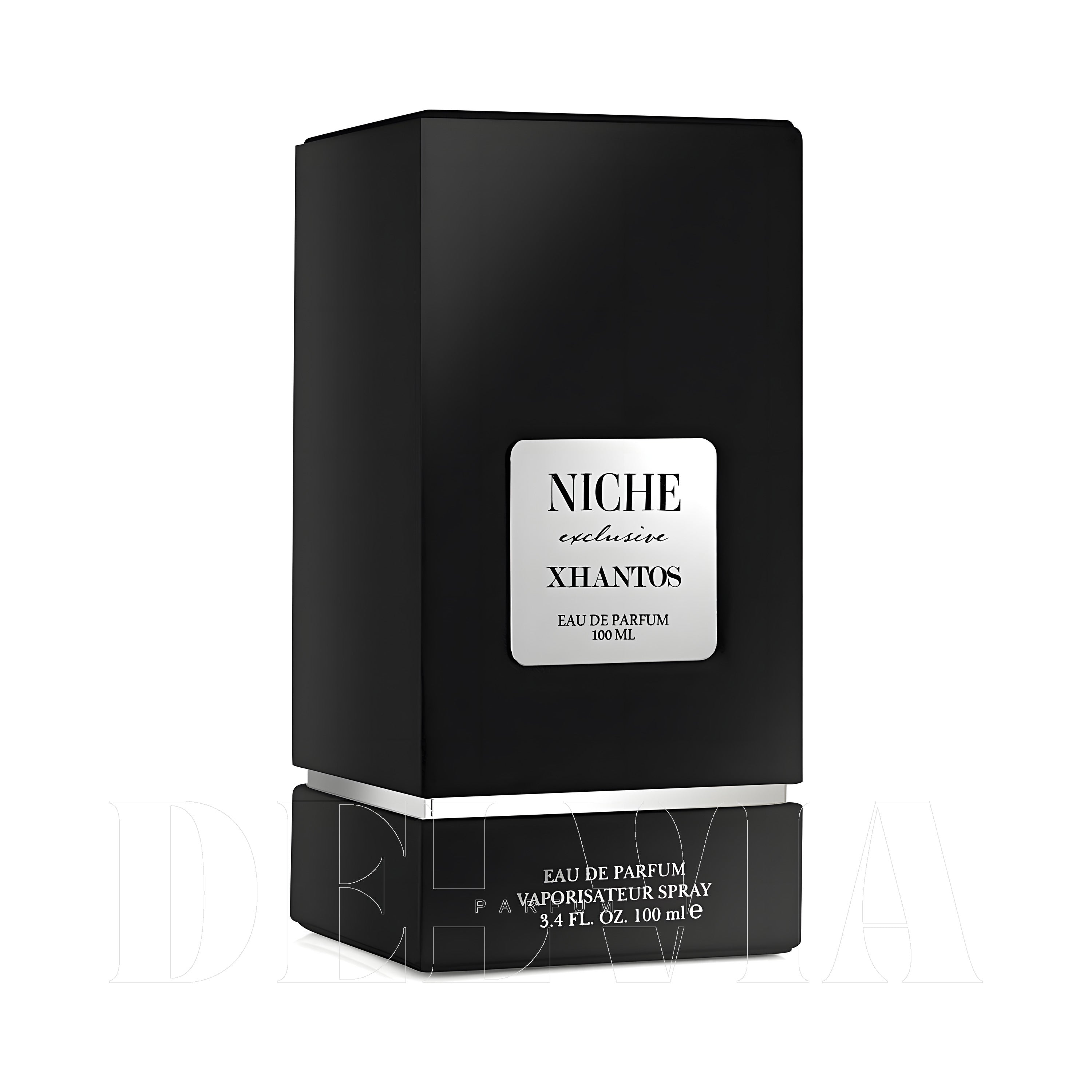 Niche Exclusive Xanthos 3 ml dekant parfüm — kutu ve şişe görseli