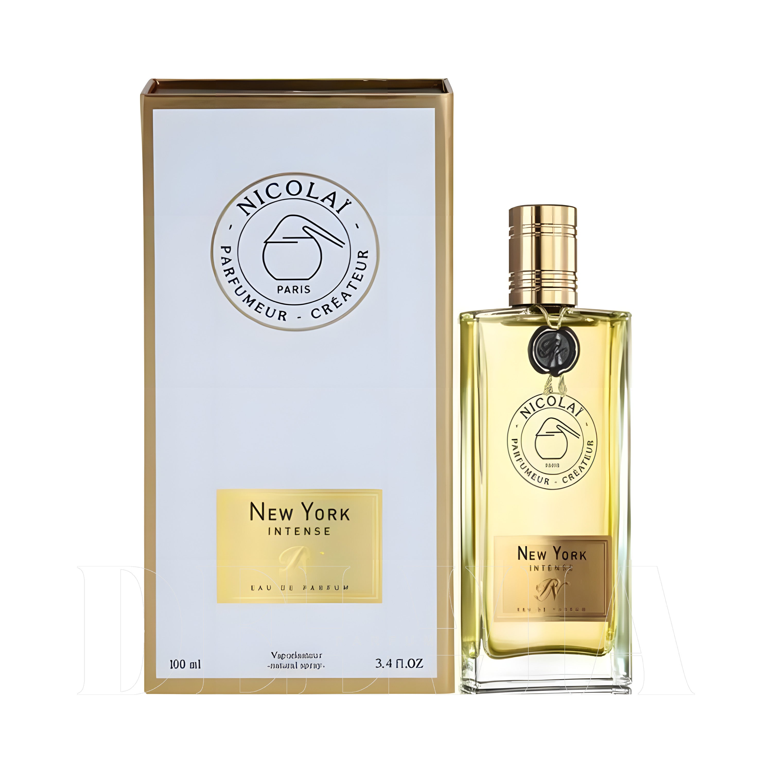 Nicolai New York Intense Edp Unisex 2 ml dekant parfüm — kutu ve şişe görseli