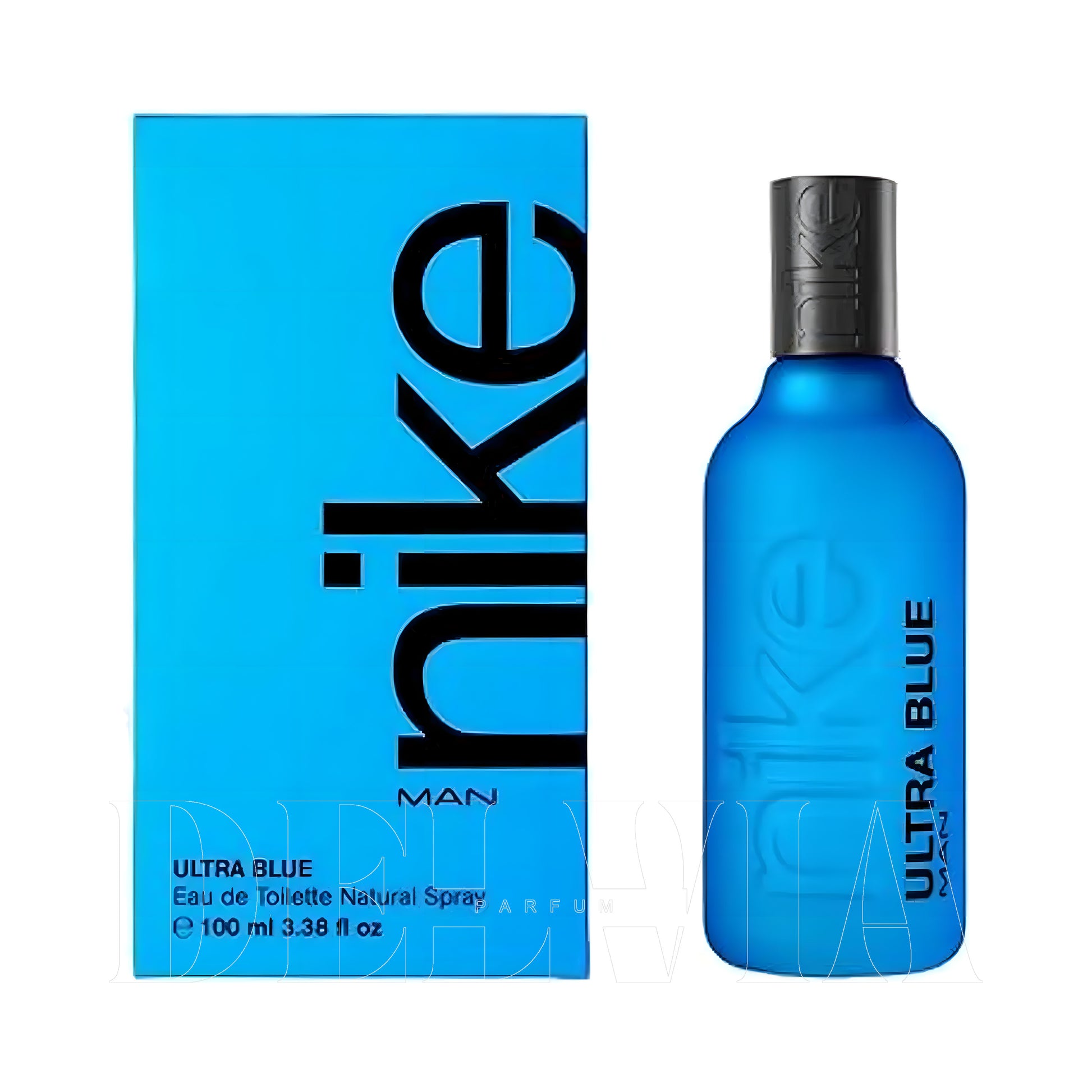 Nike Ultra Blue 8 ml dekant parfüm — kutu ve şişe görseli