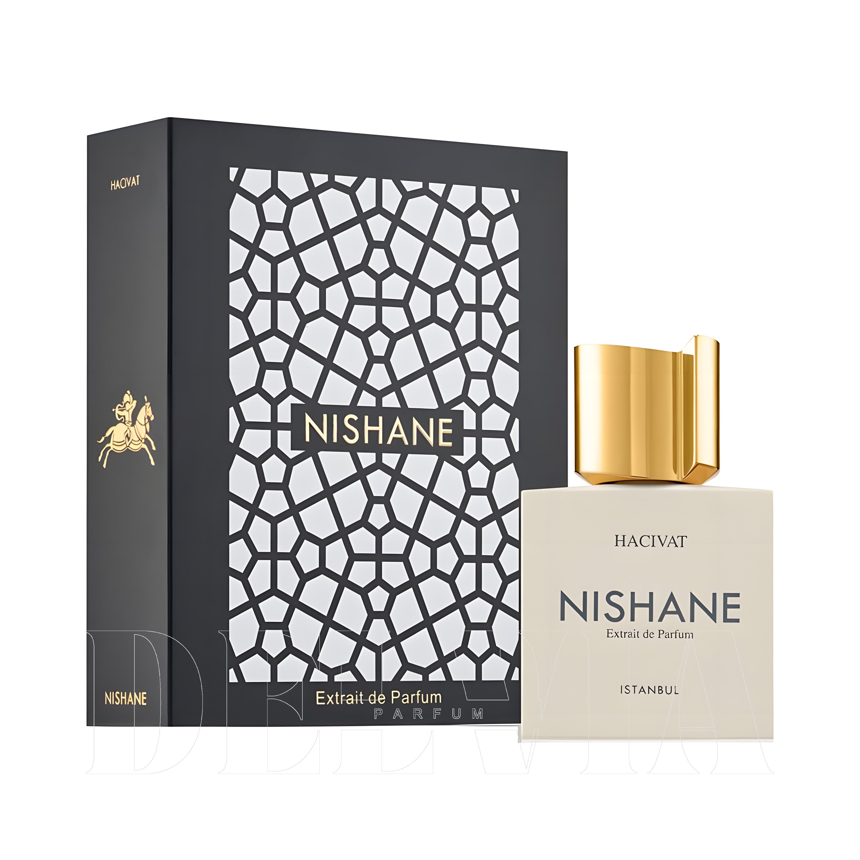 Nishane Hacivat Tam Boy Parfum — kutu ve şişe görseli