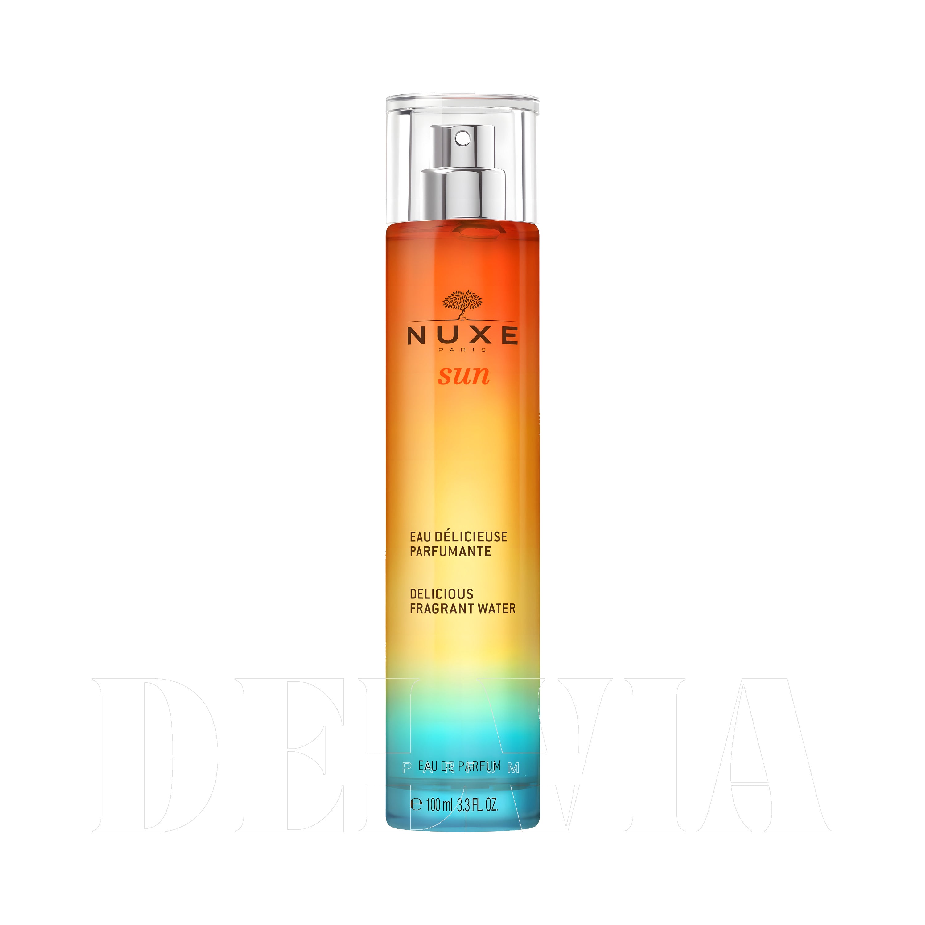 Nuxe Sun Eau Delicieuse Edp Ciceksi 10 ml dekant parfüm — kutu ve şişe görseli