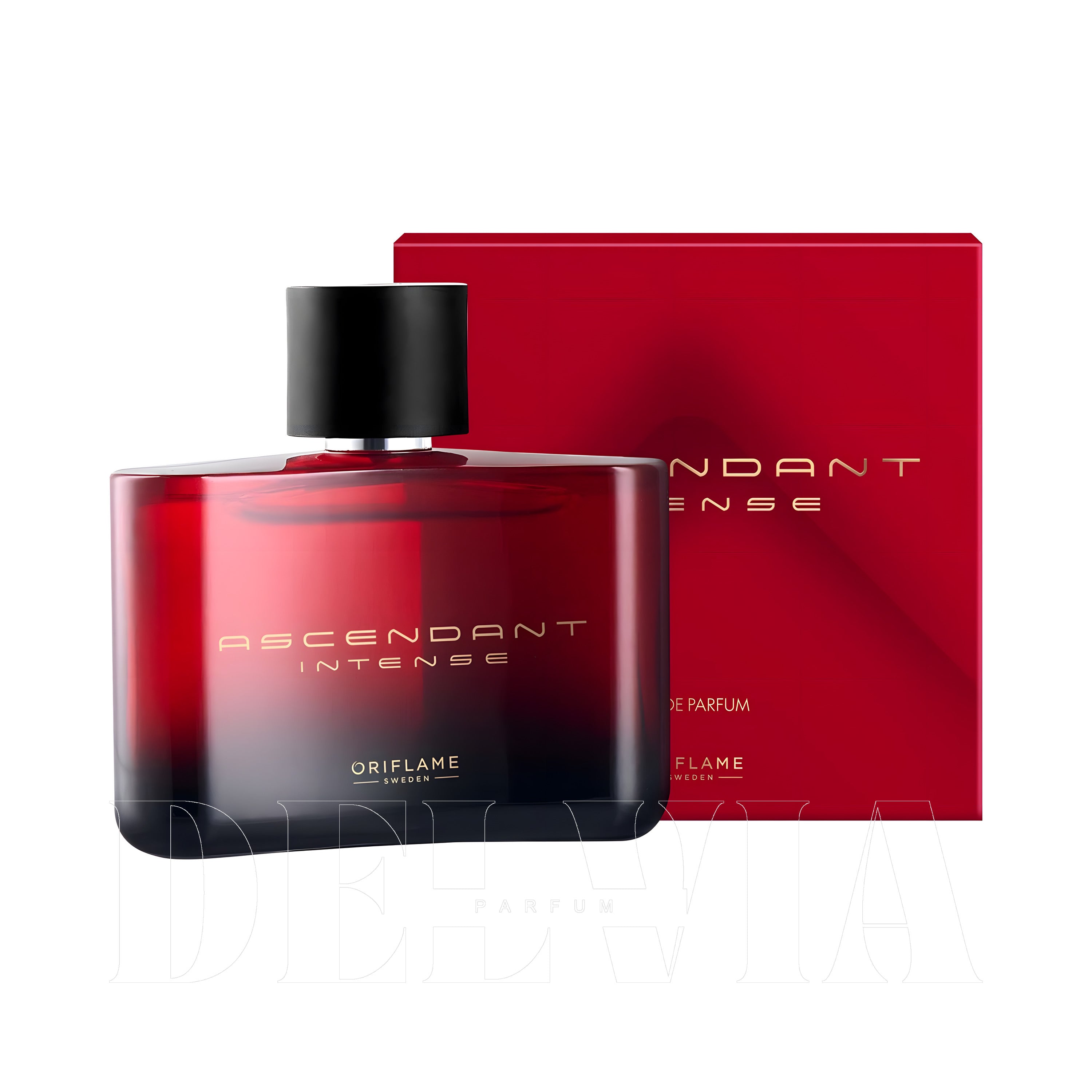 Oriflame Ascendant Intense 8 Ml dekant parfüm Parfum — kutu ve şişe görseli