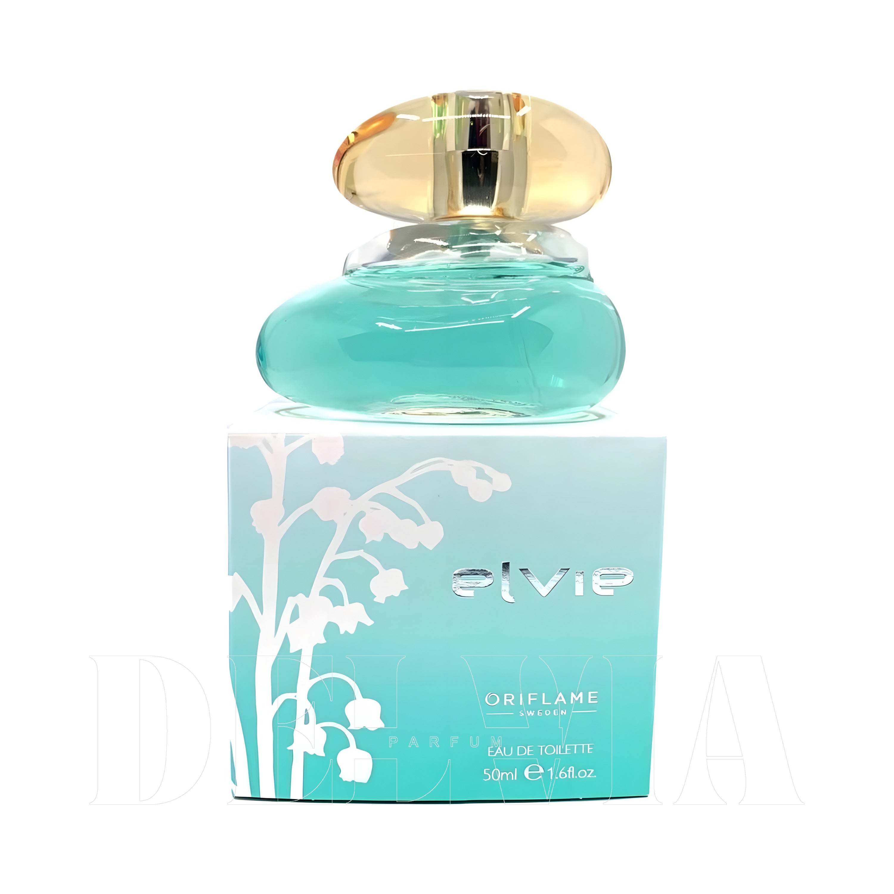 Oriflame Elvie 30 ml dekant parfüm — kutu ve şişe görseli