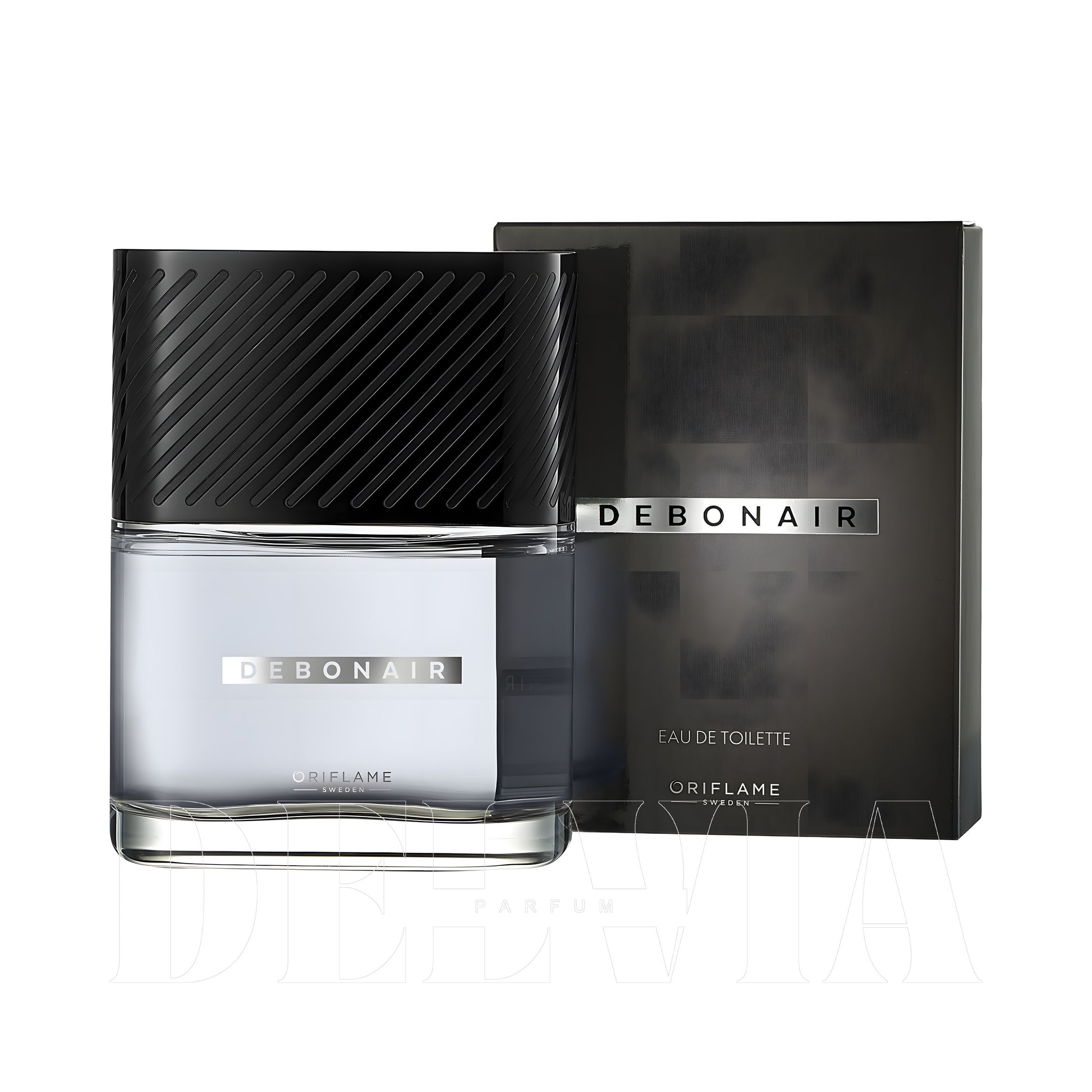 Oriflame Erkek U Debonair 20 ml dekant parfüm — kutu ve şişe görseli