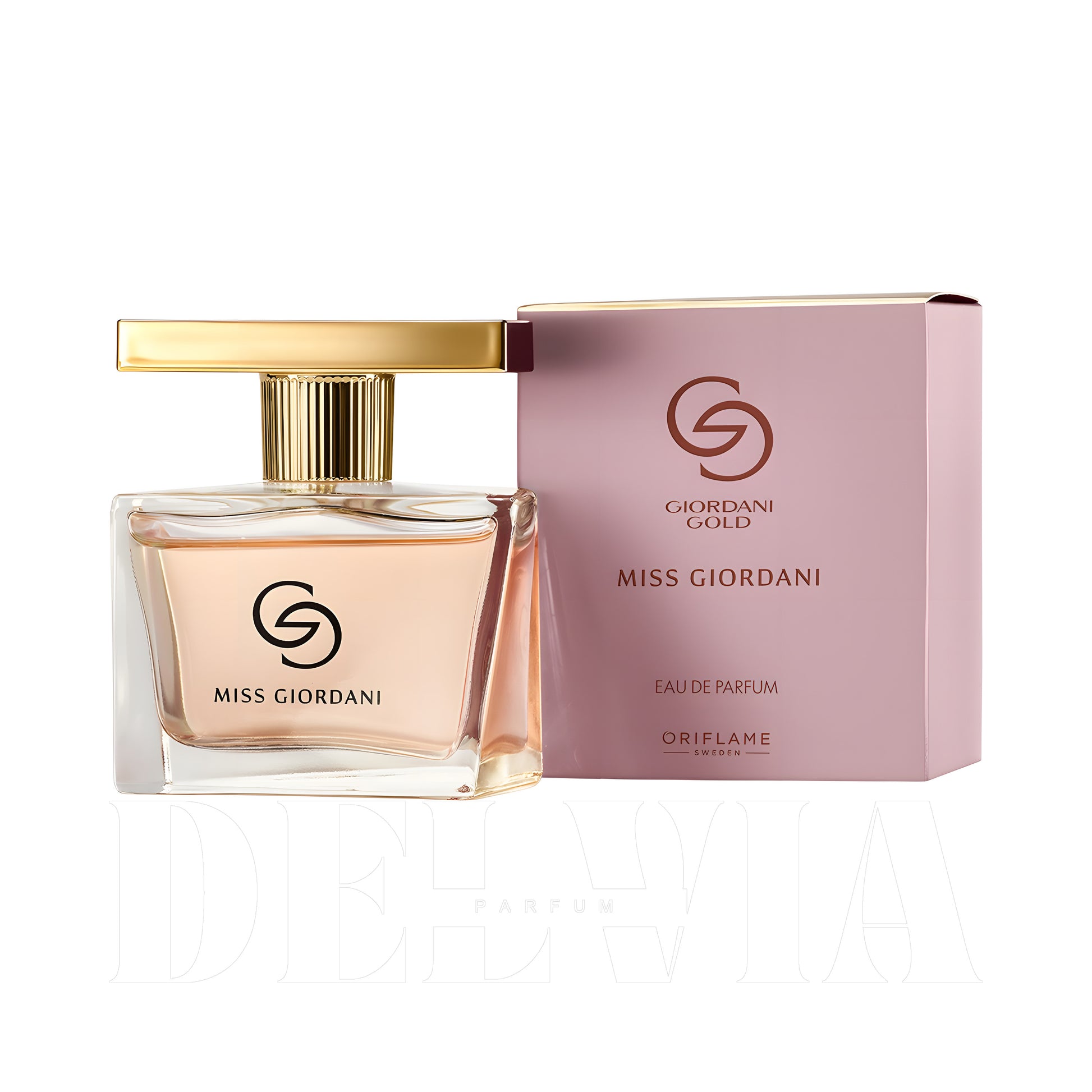 Oriflame Miss Giordani 10 ml dekant parfüm — kutu ve şişe görseli