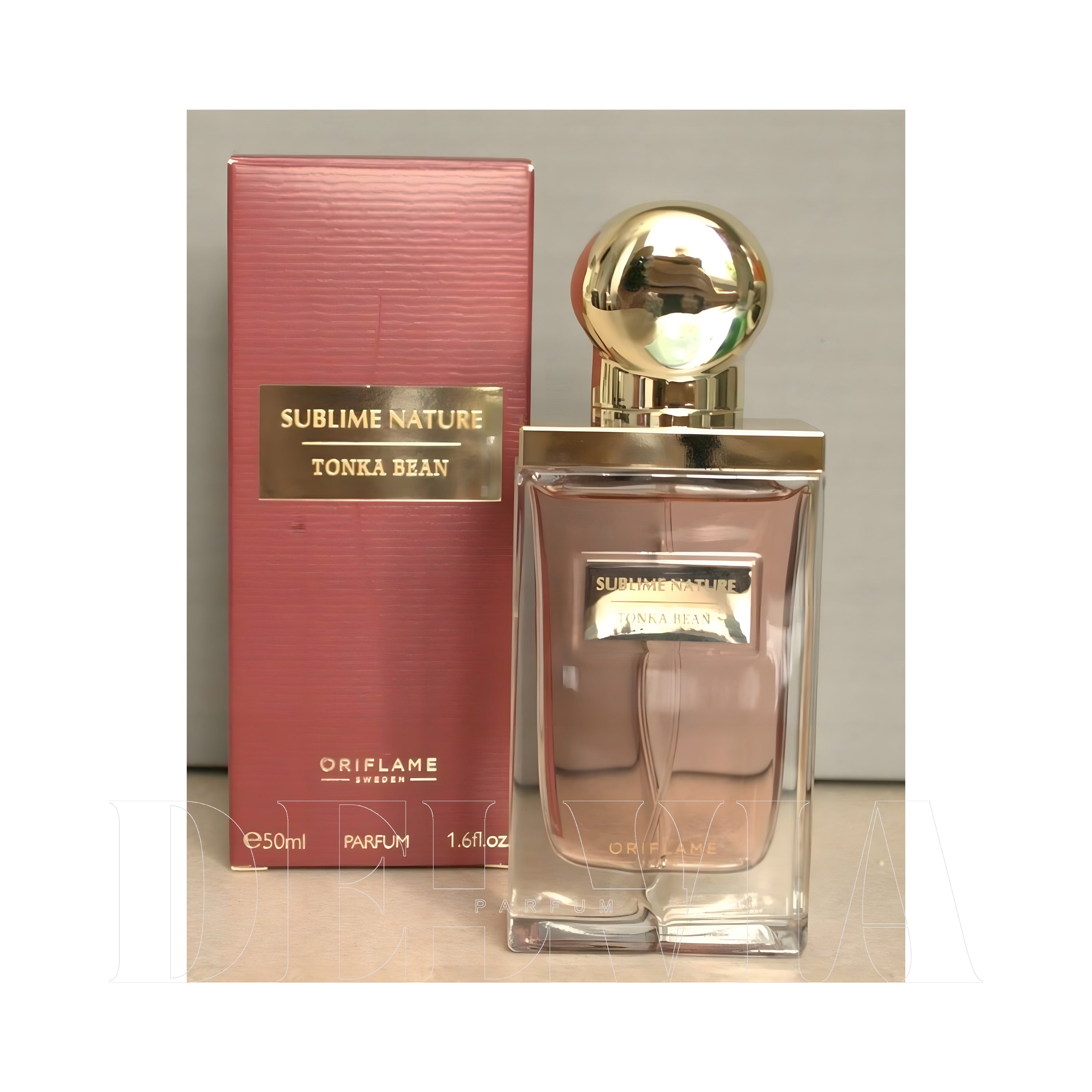 Oriflame Sublime Nature Tonka Bean Araba Kokusu — kutu ve şişe görseli