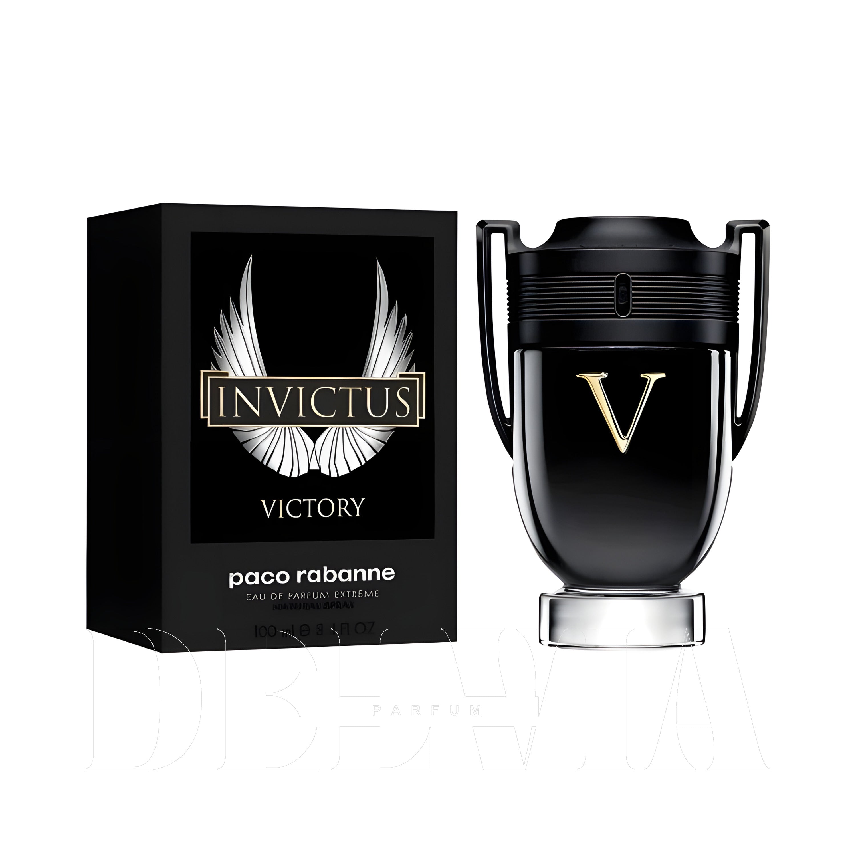 Paco Rabanne Invictus Victory 30 ml dekant parfüm — kutu ve şişe görseli