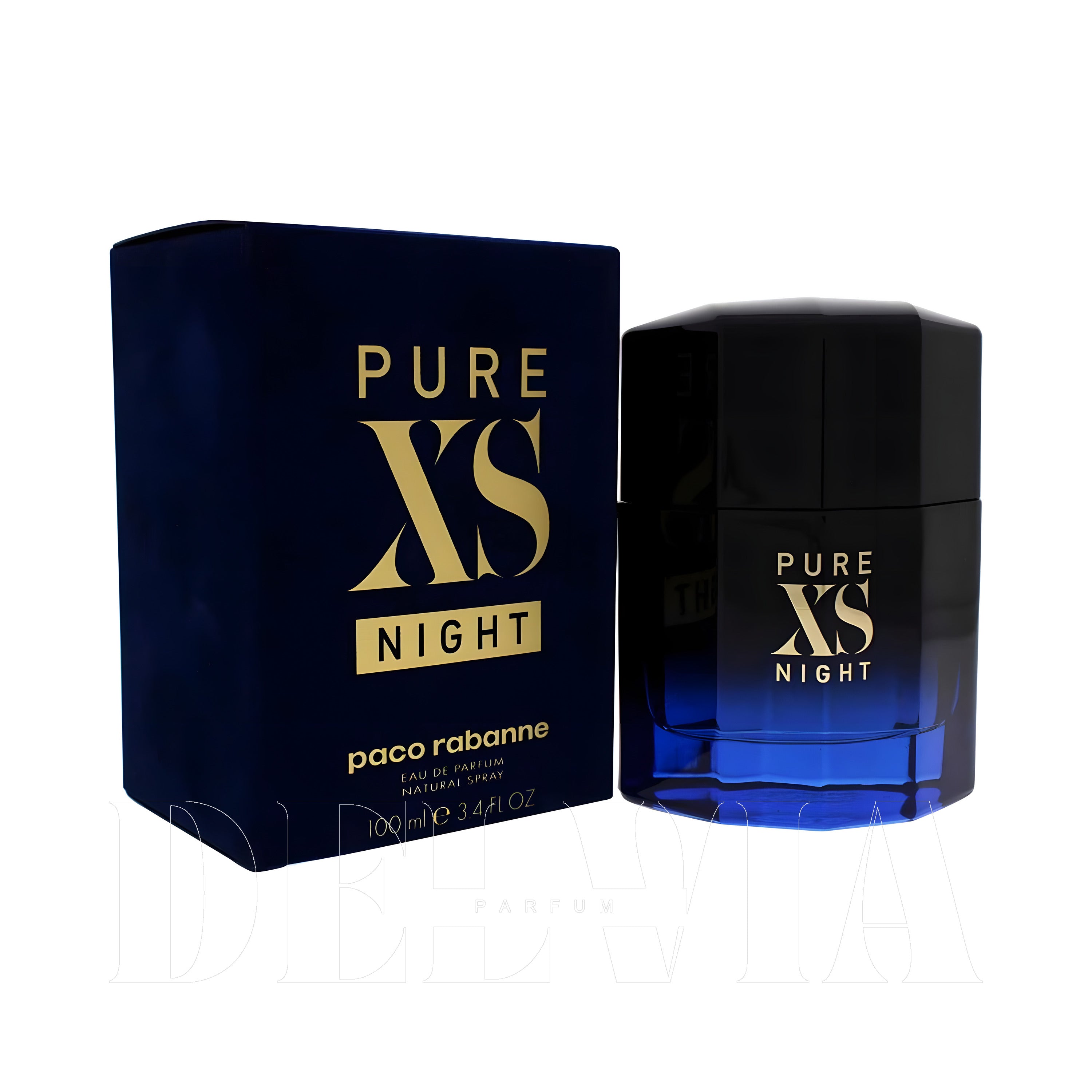 Paco Rabanne Pure Xs Night 1 Ml dekant parfüm 1 ml — kutu ve şişe görseli