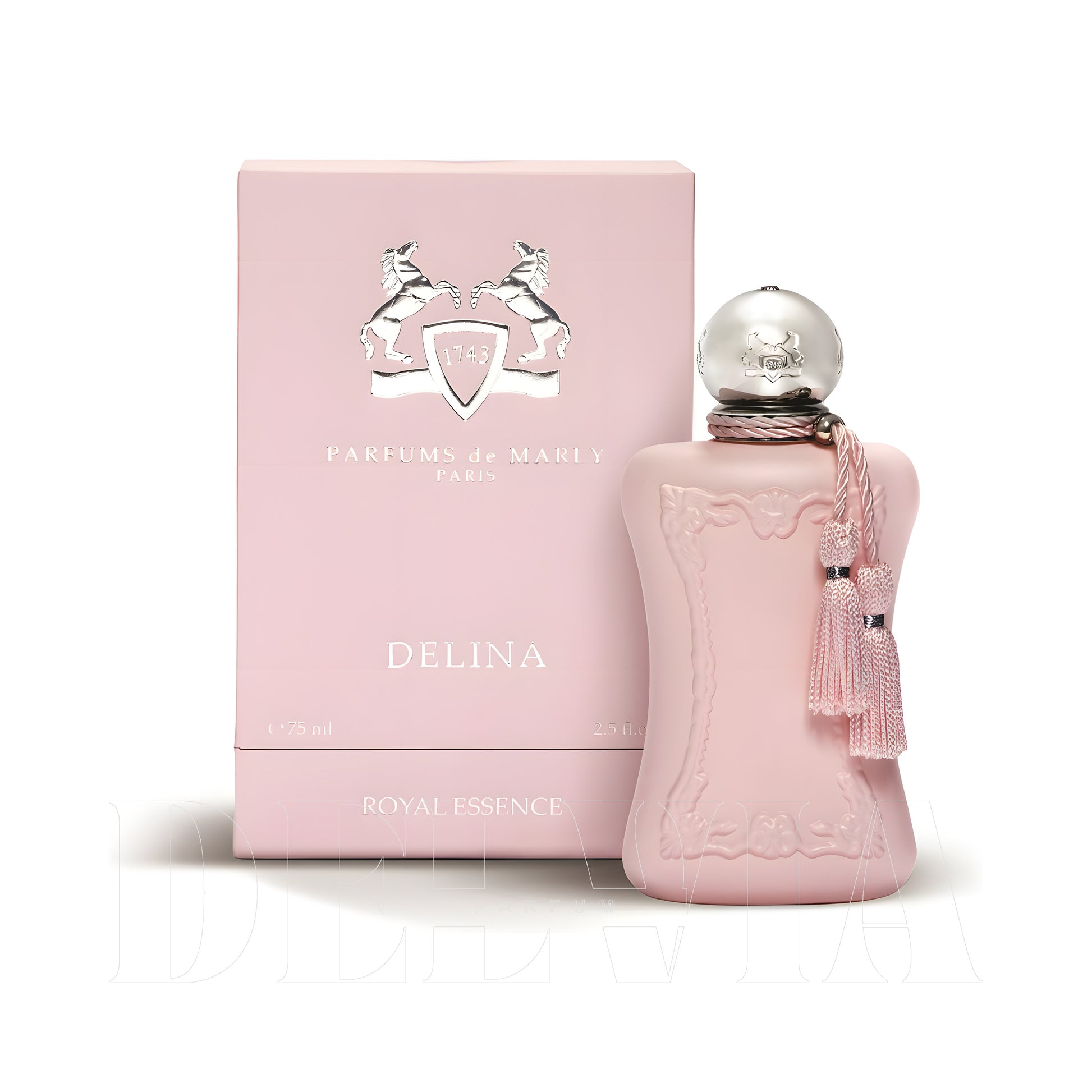 Parfums De Marly Delina Exclusif Royal Tam Boy Parfum — kutu ve şişe görseli