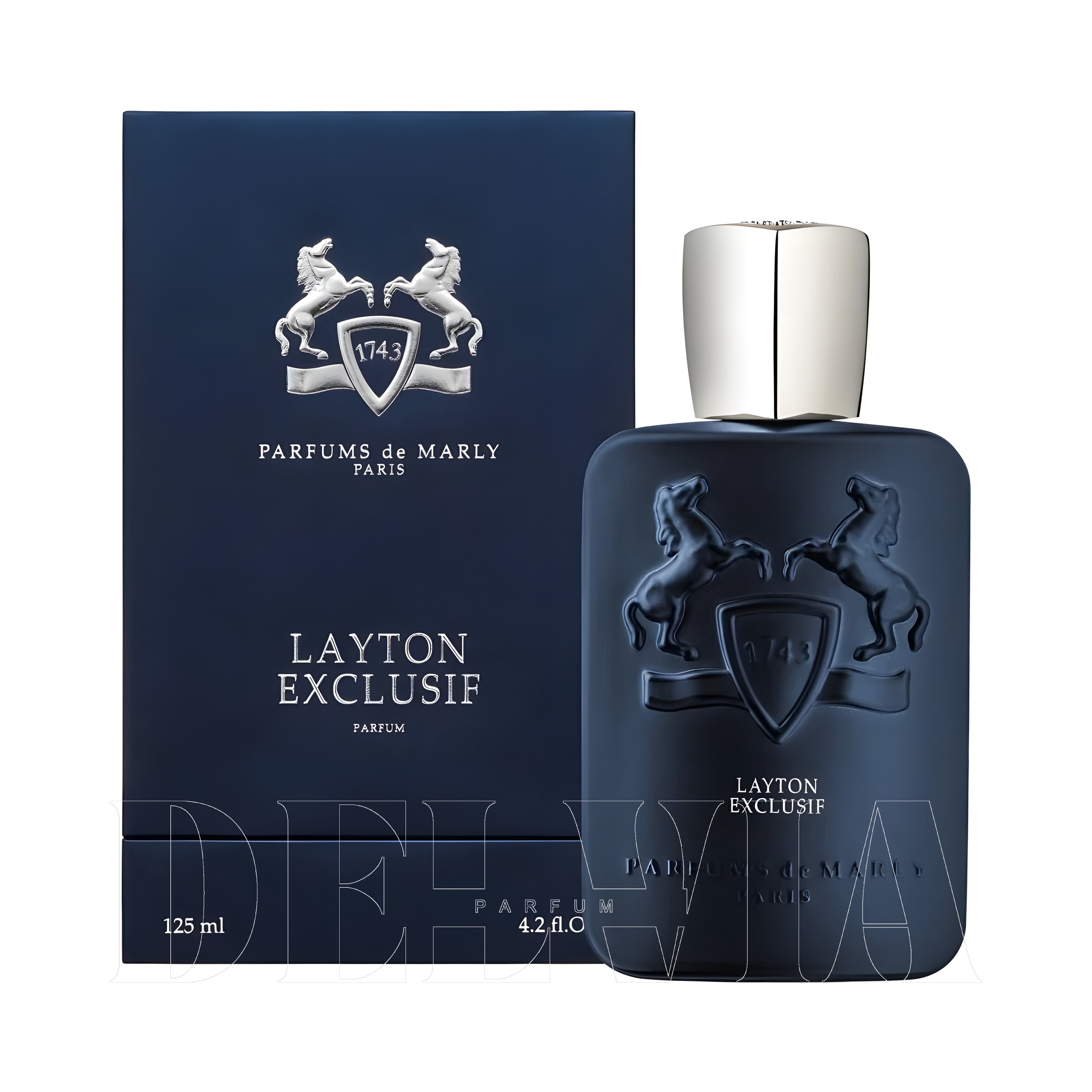 Parfums De Marly Layton Exclusif Kokulu Mum — kutu ve şişe görseli