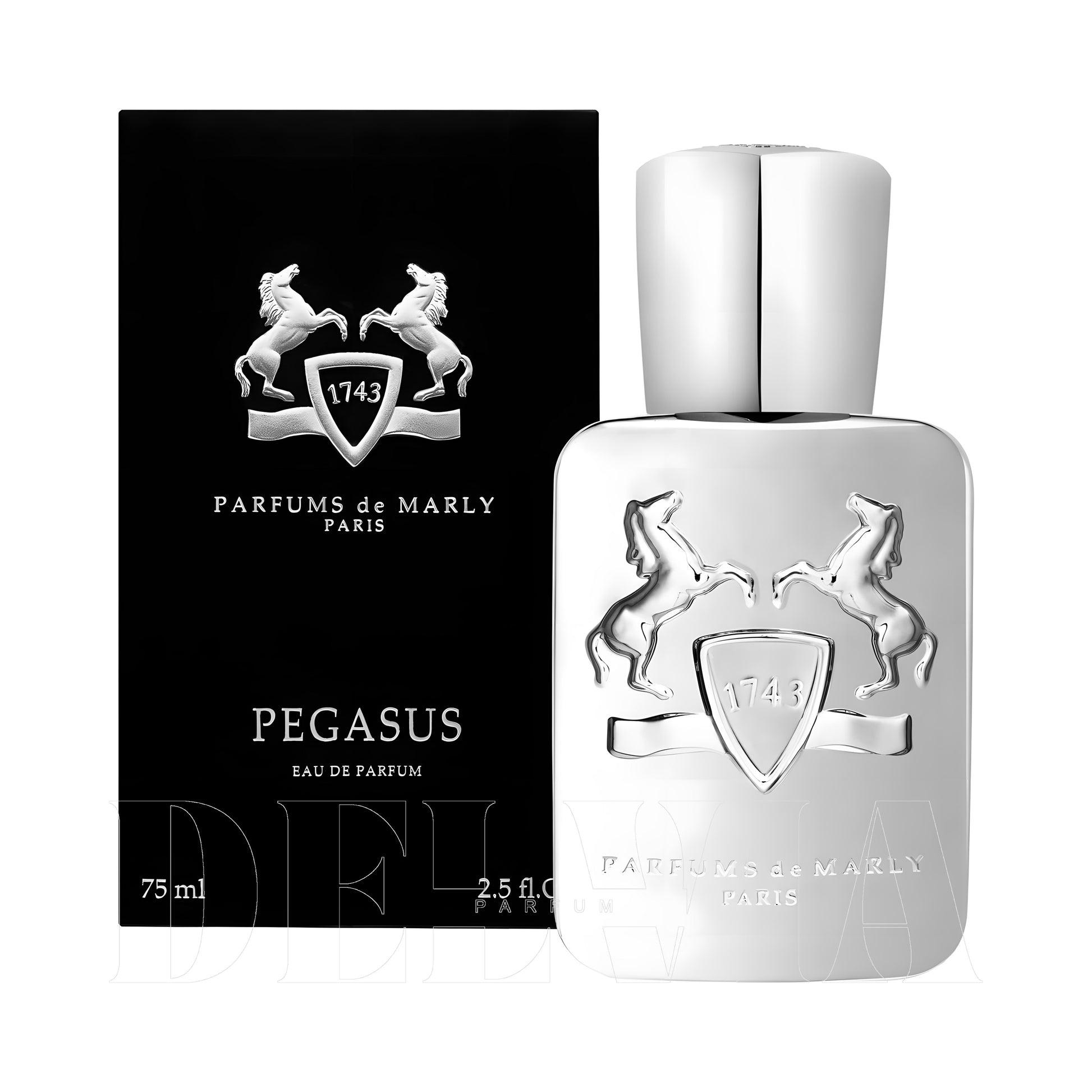 Parfums De Marly Pegasus Araba Kokusu — kutu ve şişe görseli