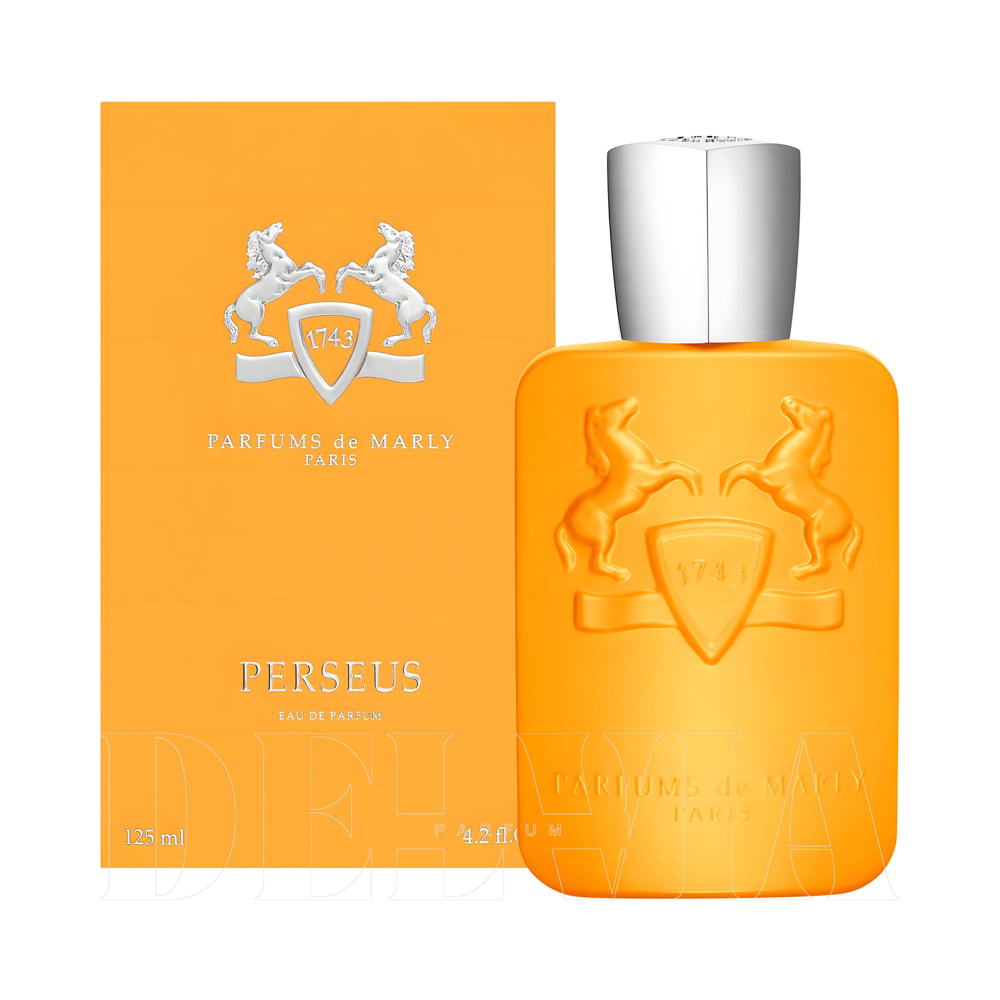 Parfums De Marly Perseus 3 ml dekant parfüm — kutu ve şişe görseli
