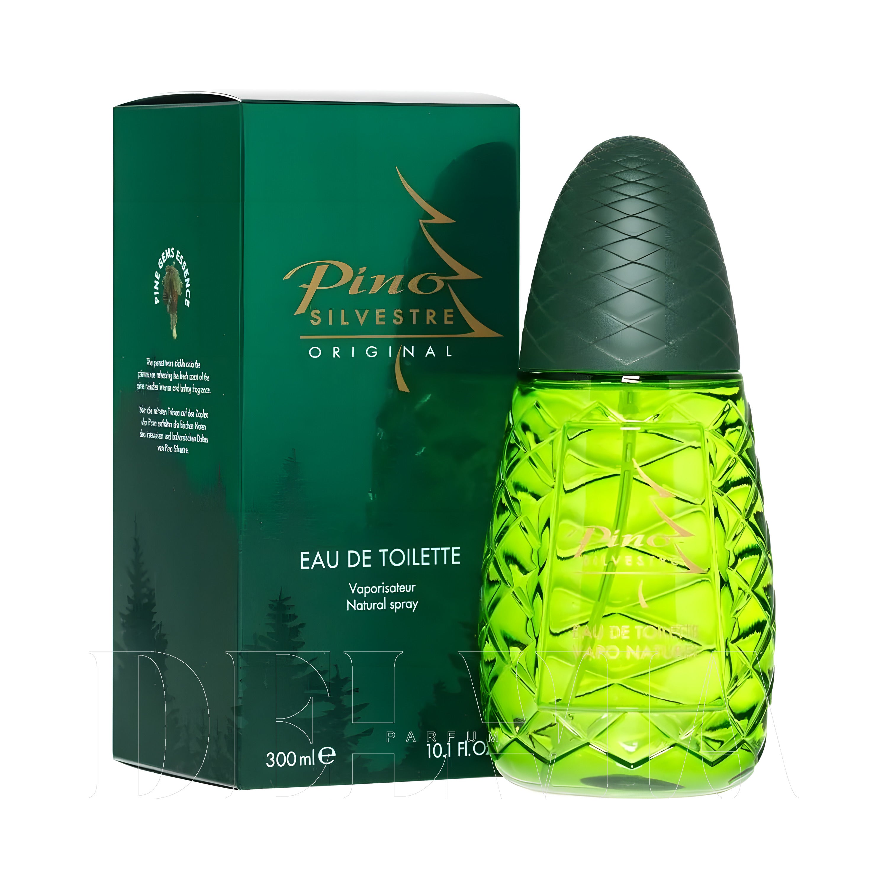 Pino Silvestre Original 2 ml dekant parfüm — şişe+kutu görseli