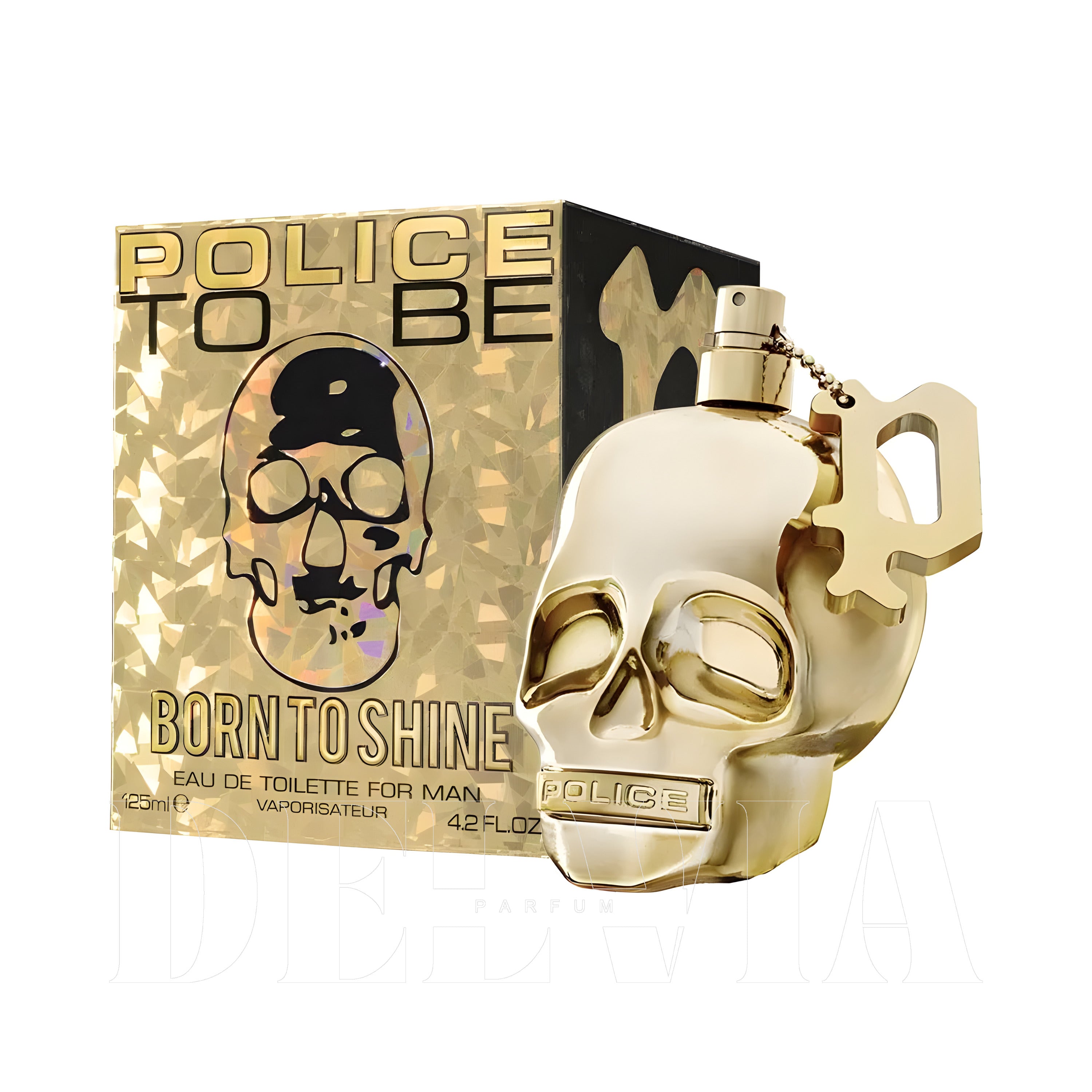 Police To Be Born To Shine 3 ml dekant parfüm — kutu ve şişe görseli