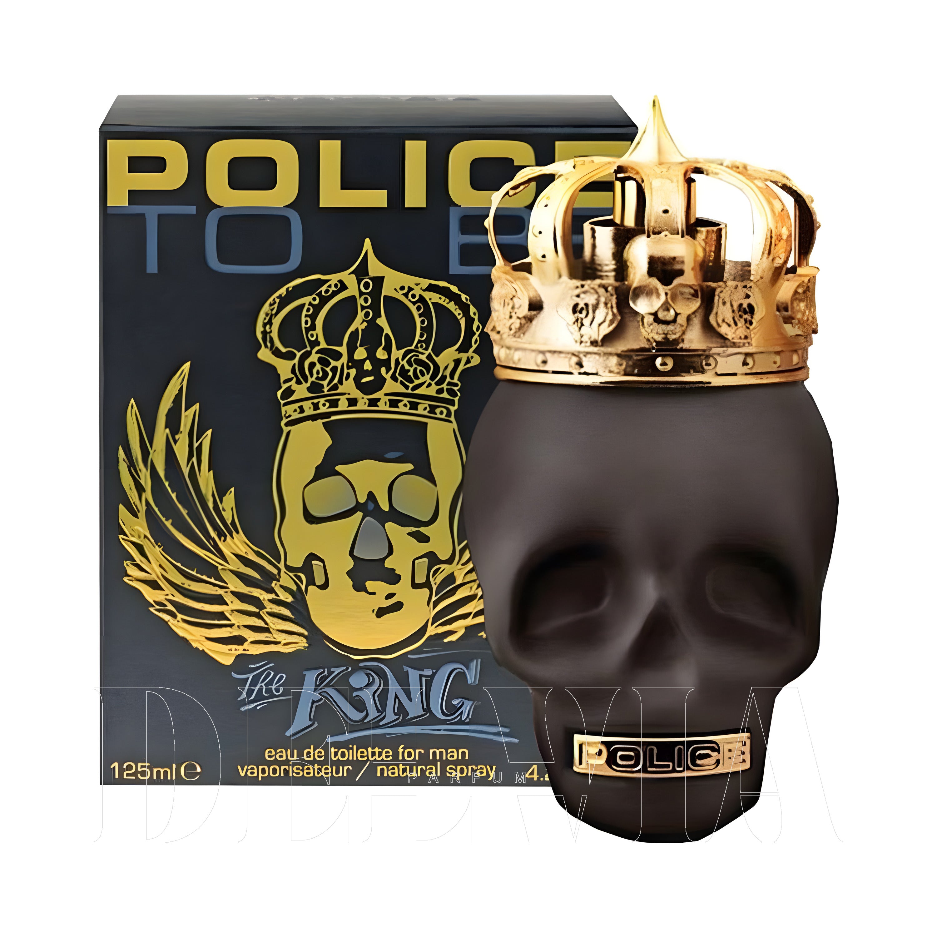 Police To Be The King 2 ml dekant parfüm — kutu ve şişe görseli