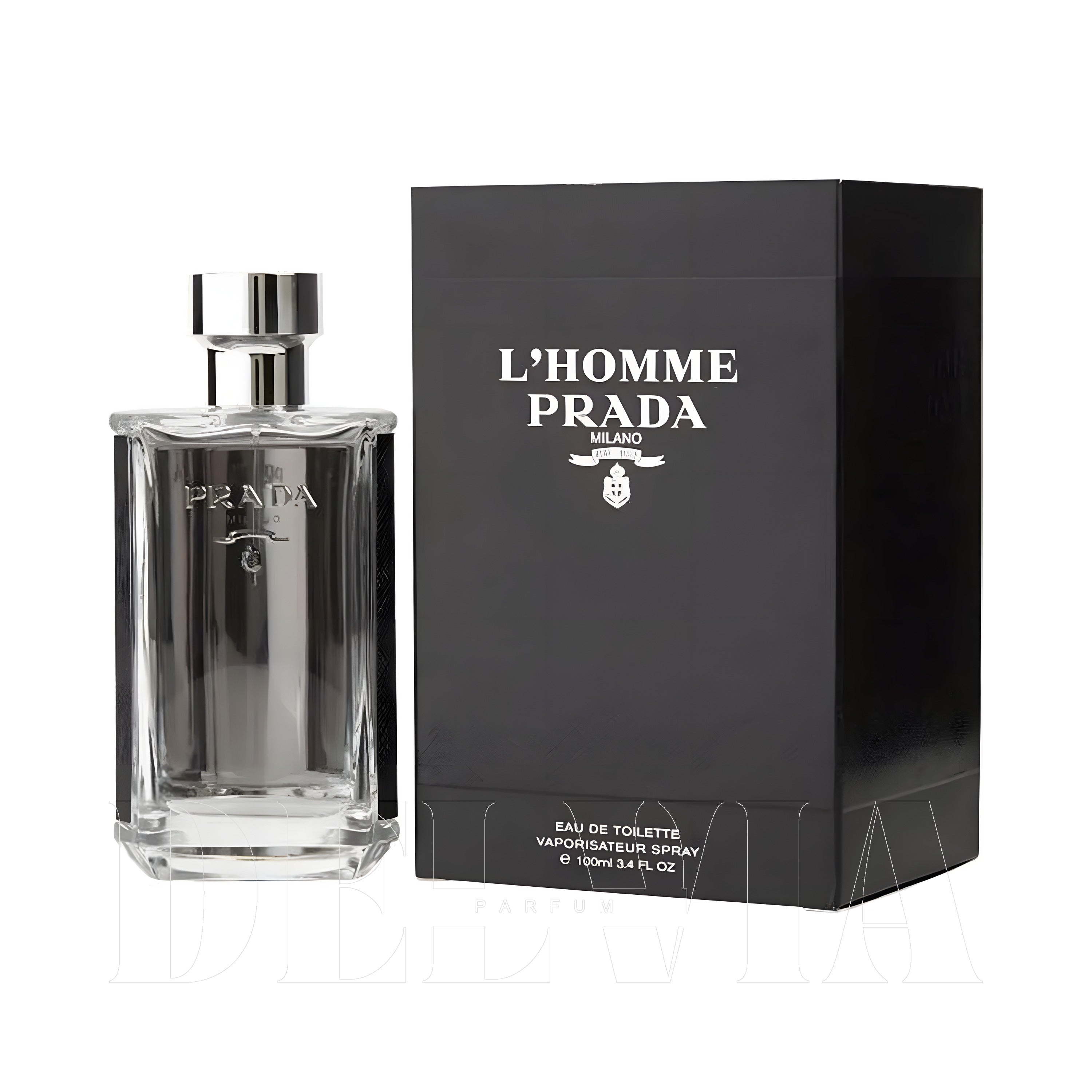 Prada L Homme 5 ml dekant parfüm — kutu ve şişe görseli