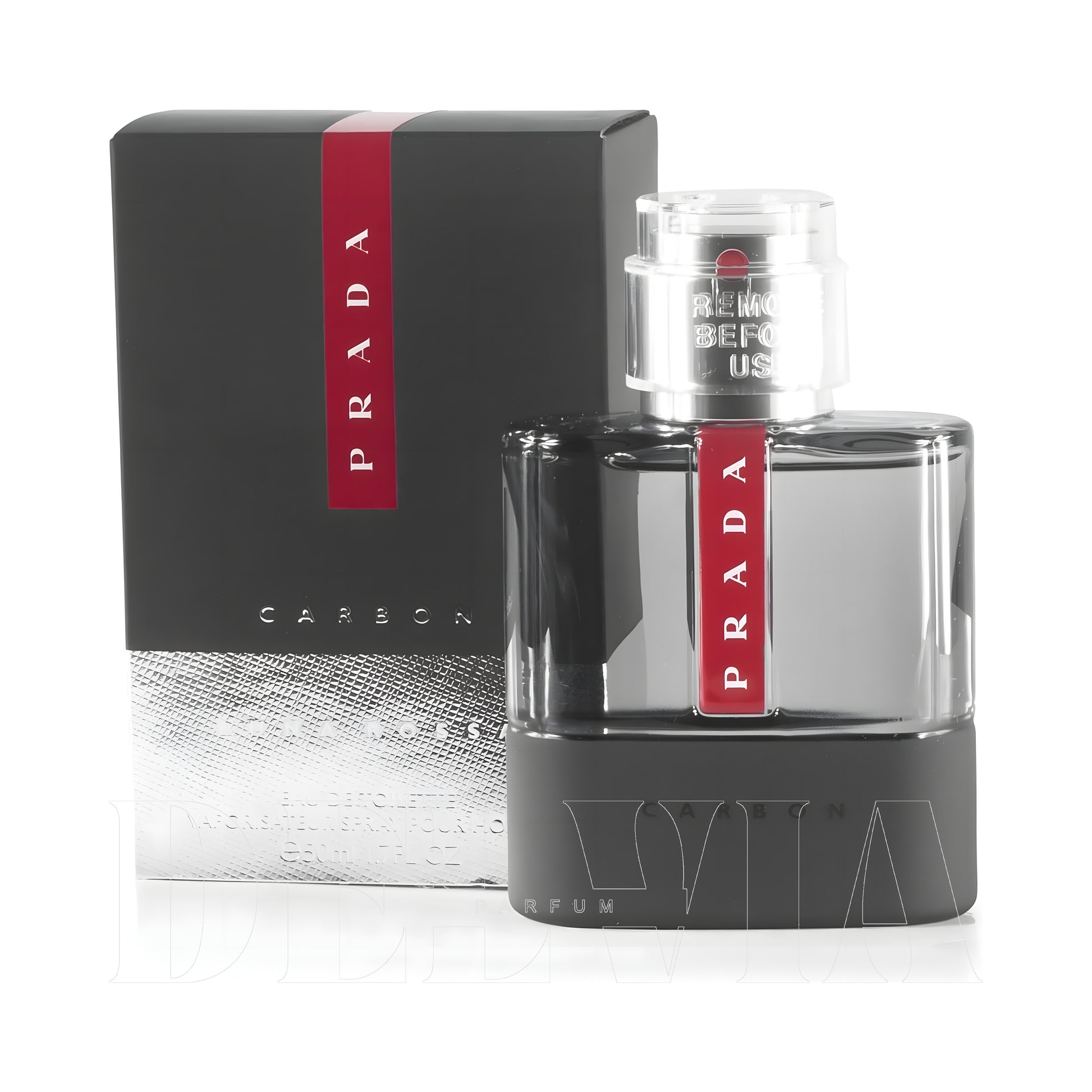 Prada Luna Rossa Carbon 5 ml dekant parfüm — şişe görseli