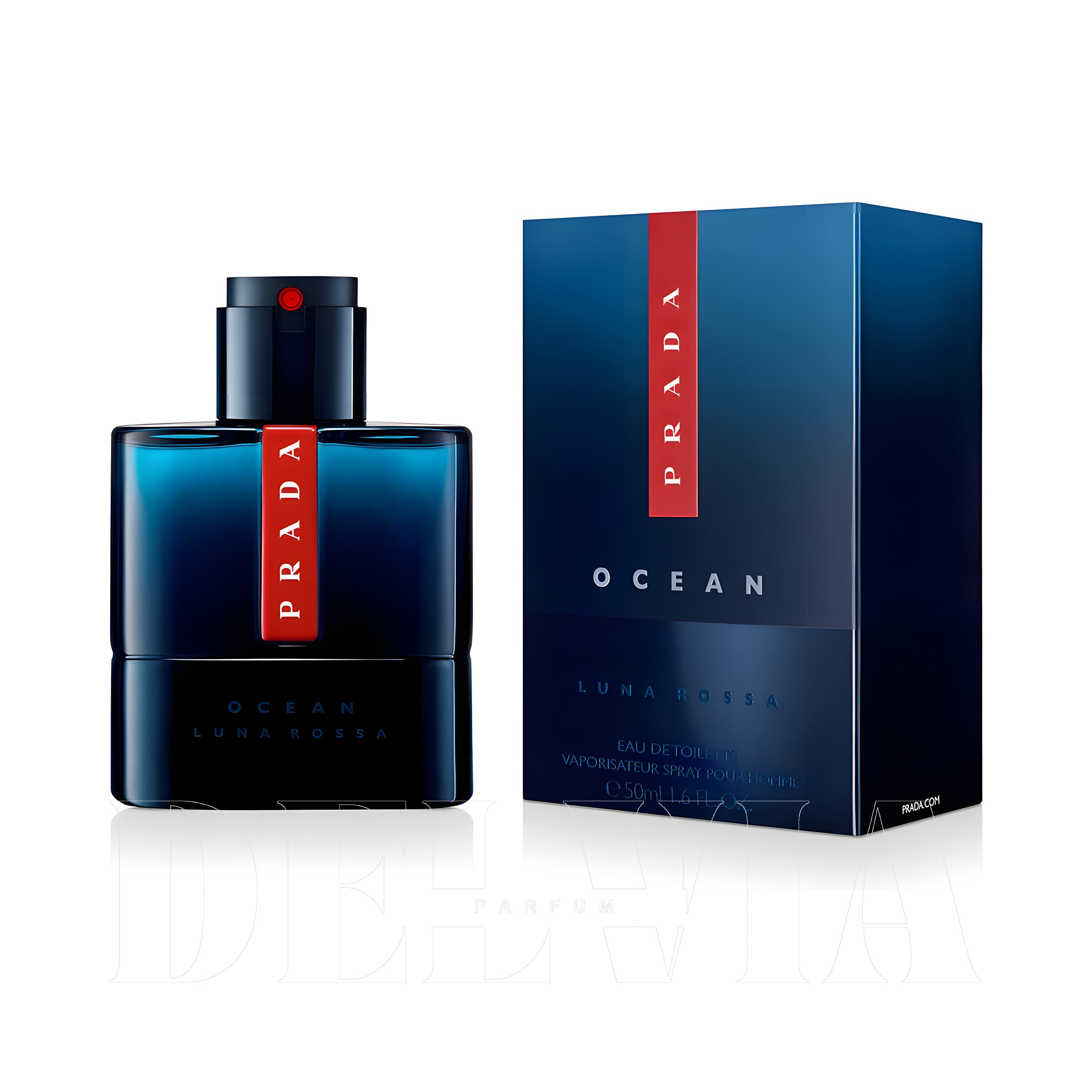 Prada Luna Rossa Ocean 8 ml dekant parfüm — şişe görseli