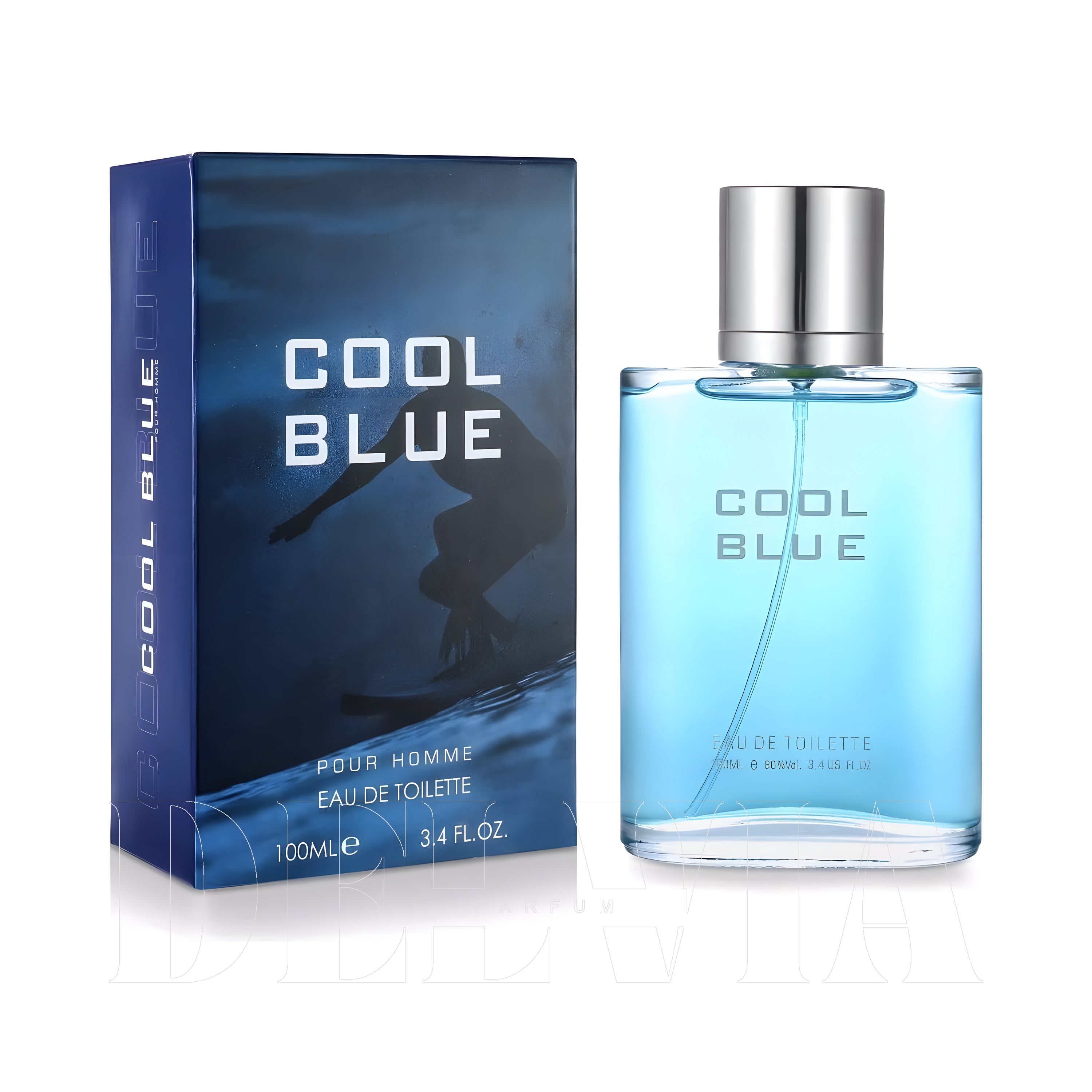 Prova Cool Blue 2 ml dekant parfüm — kutu ve şişe görseli