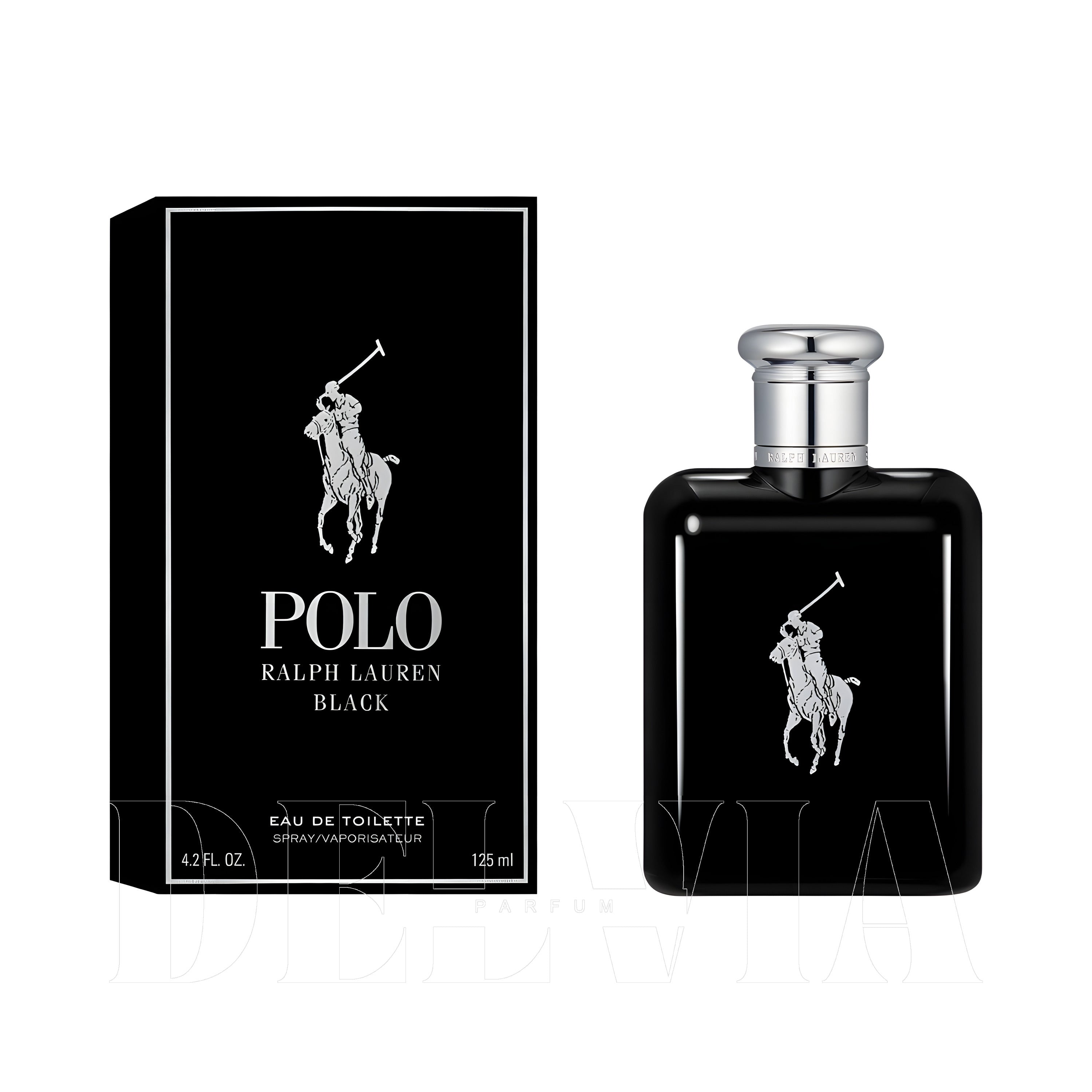 Ralph Lauren Polo Black 20 ml dekant parfüm — kutu ve şişe görseli