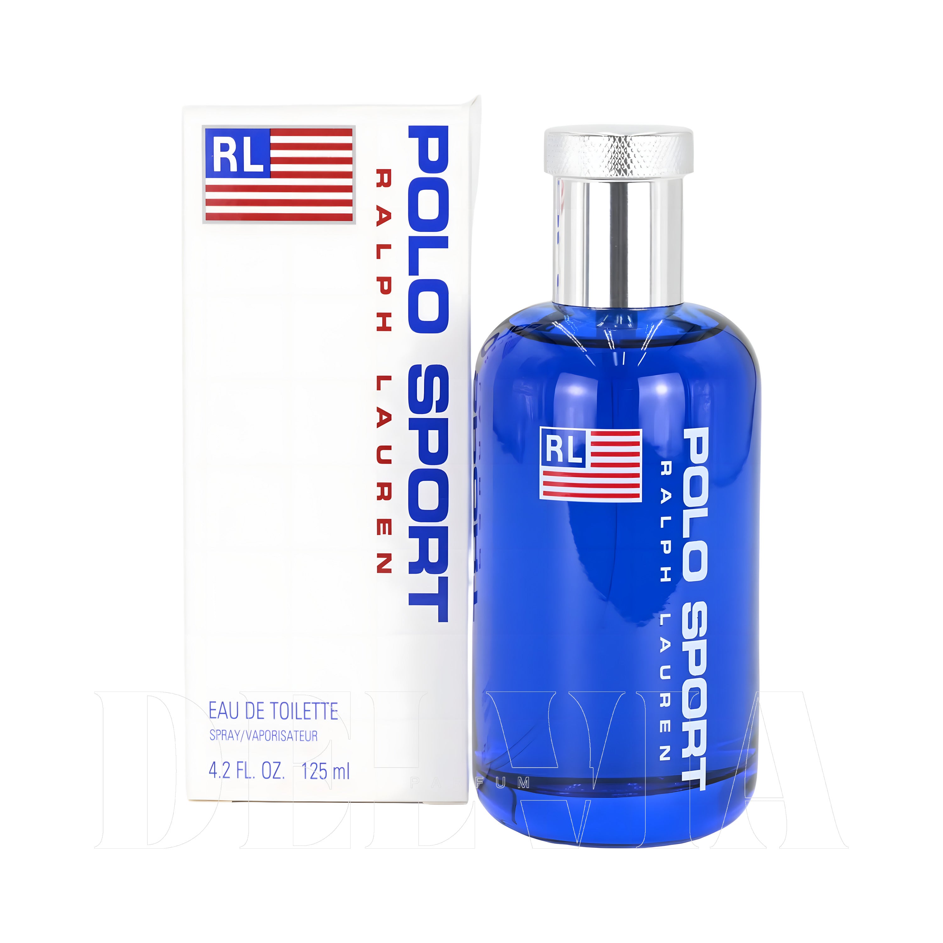 Ralph Lauren Polo Sport 2 ml dekant parfüm — kutu ve şişe görseli