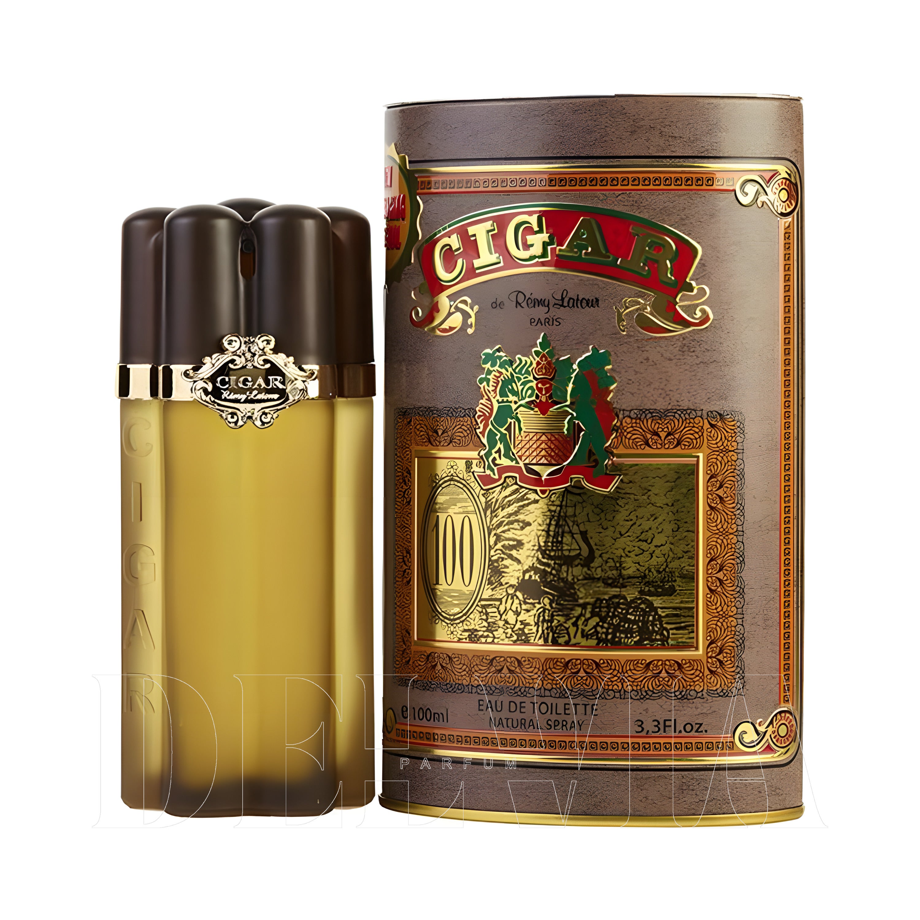Remy Latour Cigar 2 ml dekant parfüm — kutu ve şişe görseli