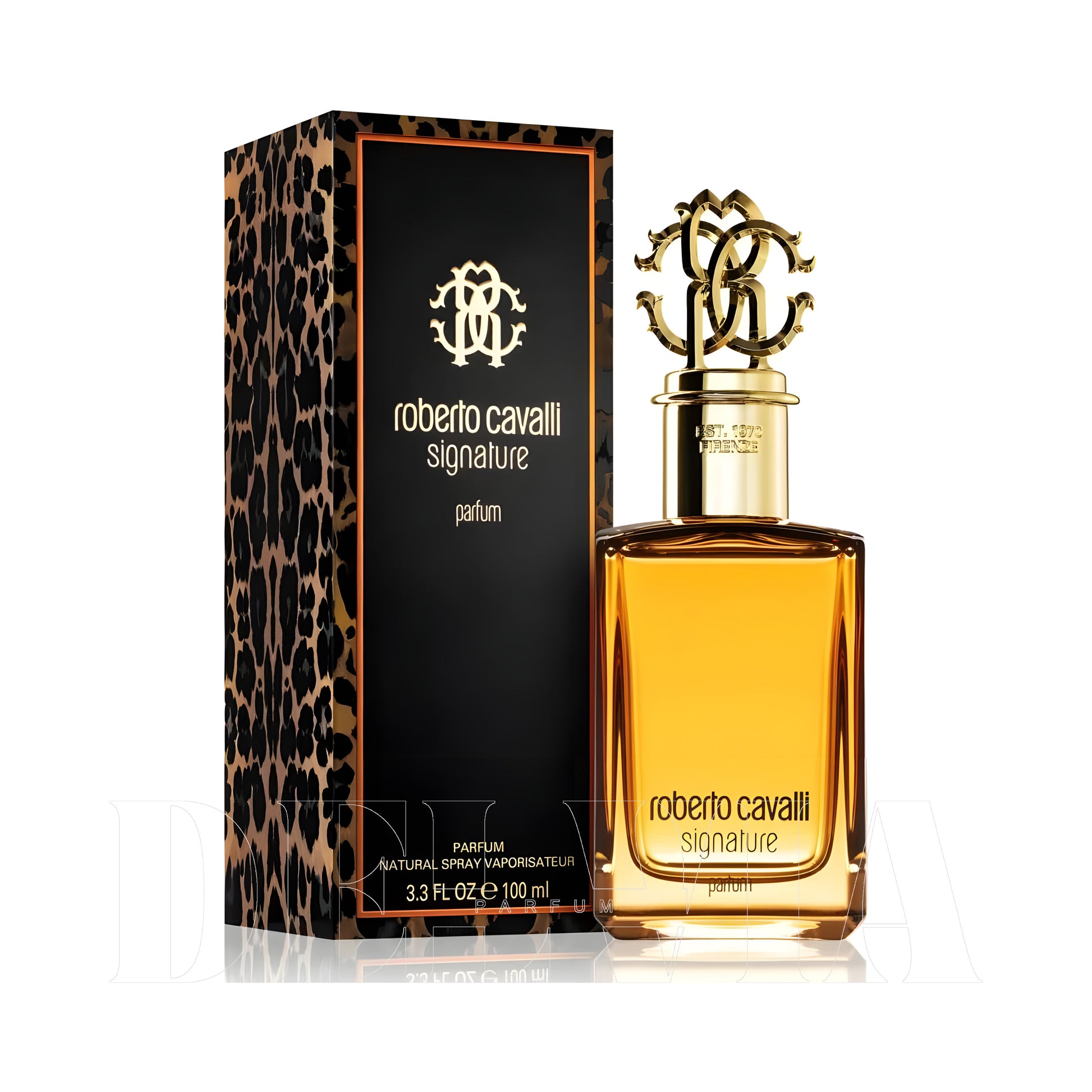 Roberto Cavalli Signature 10 ml dekant parfüm — kutu ve şişe görseli